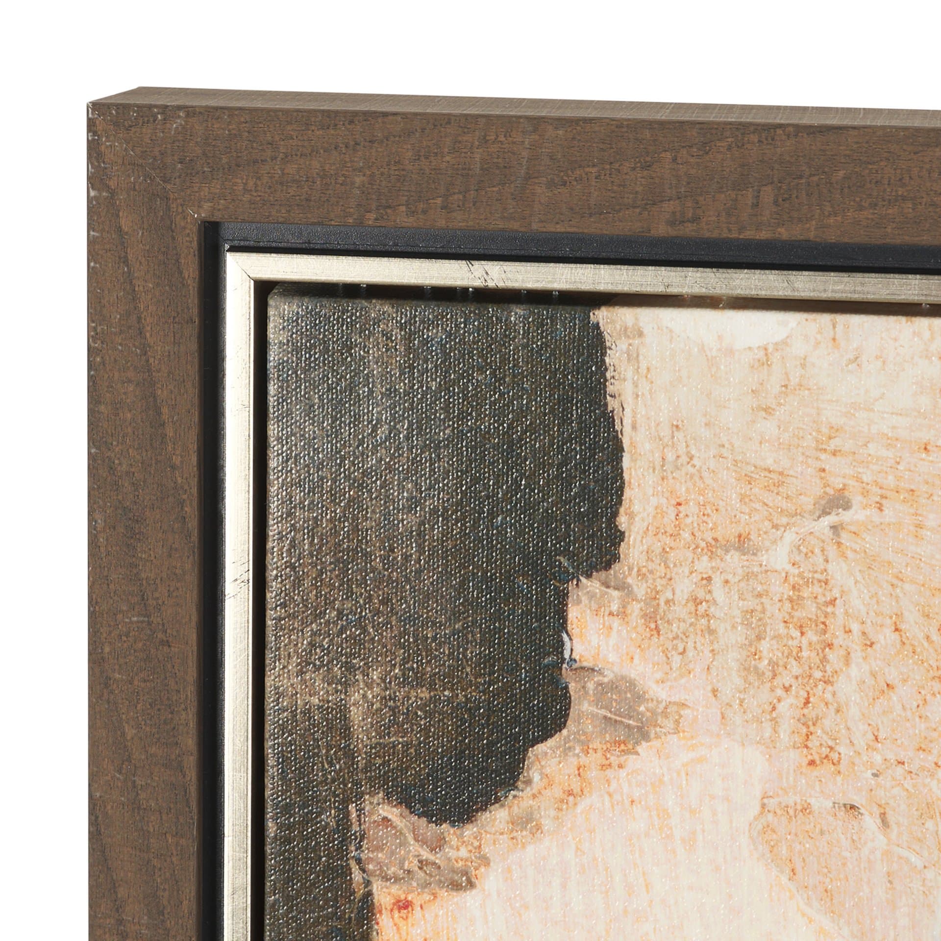 Shale I by Mercana Studio Hand-Embellished Textured Framed Canvas Artwork — product photograph