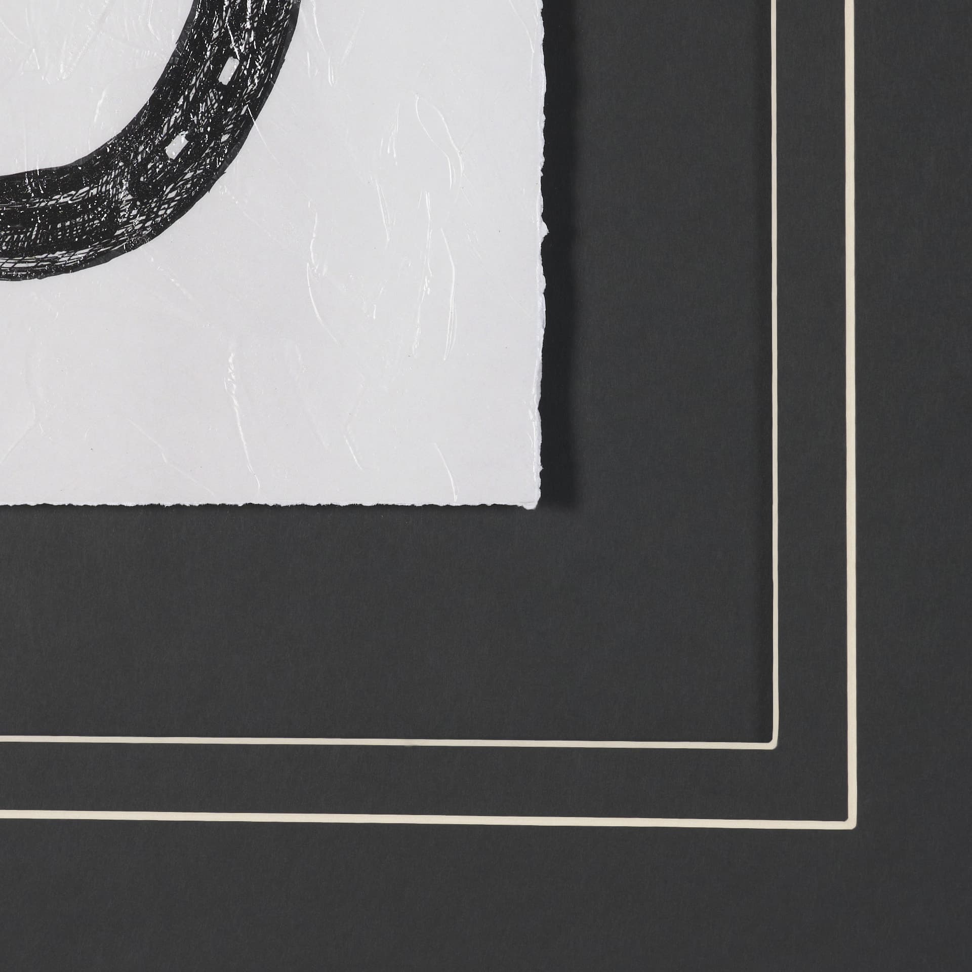 Equestrian Etching III by Mercana Studio Hand-Embellished Textured Framed Artwork Matted under Glass — product photograph