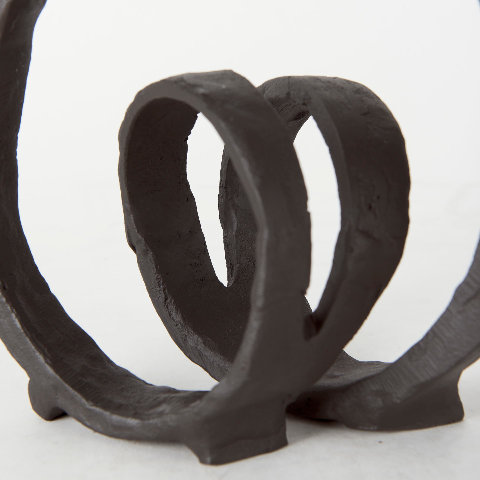 Stanislaw II Black Metal Infinite Ribbon Sculpture — product photograph