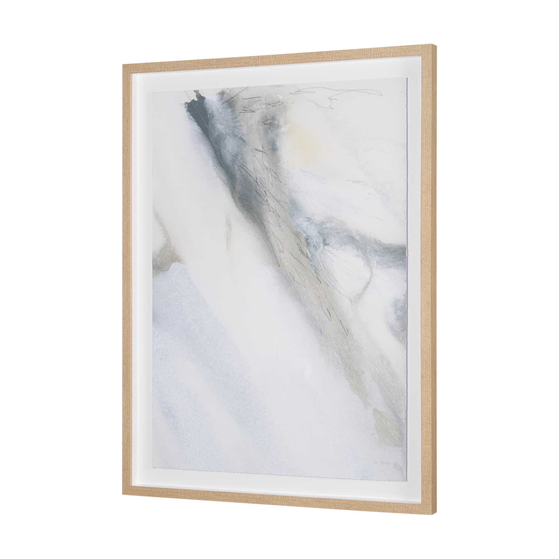 Retreating Tide II by Ira Havuka a Hand Embellished Framed Art Print Matted under Glass — product photograph