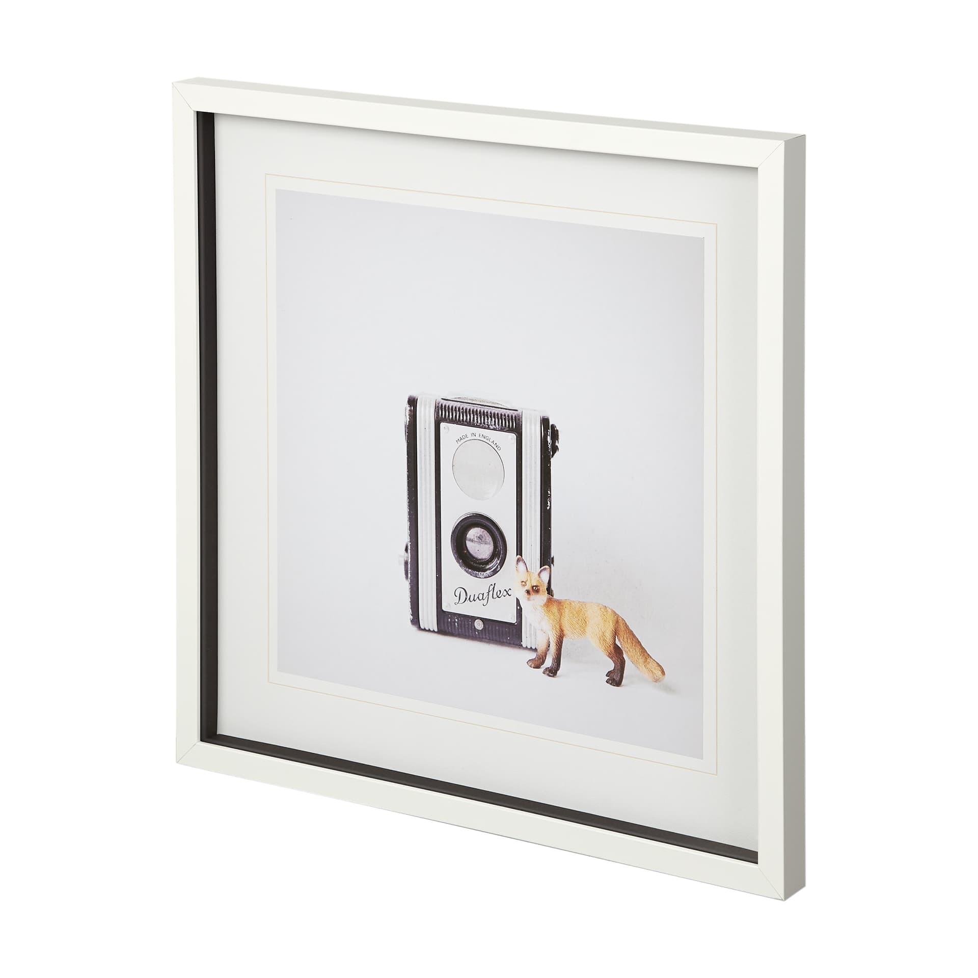 Fox & Vintage Camera by Susannah Tucker Photography a Framed Photo Art Print Matted under Glass — product photograph