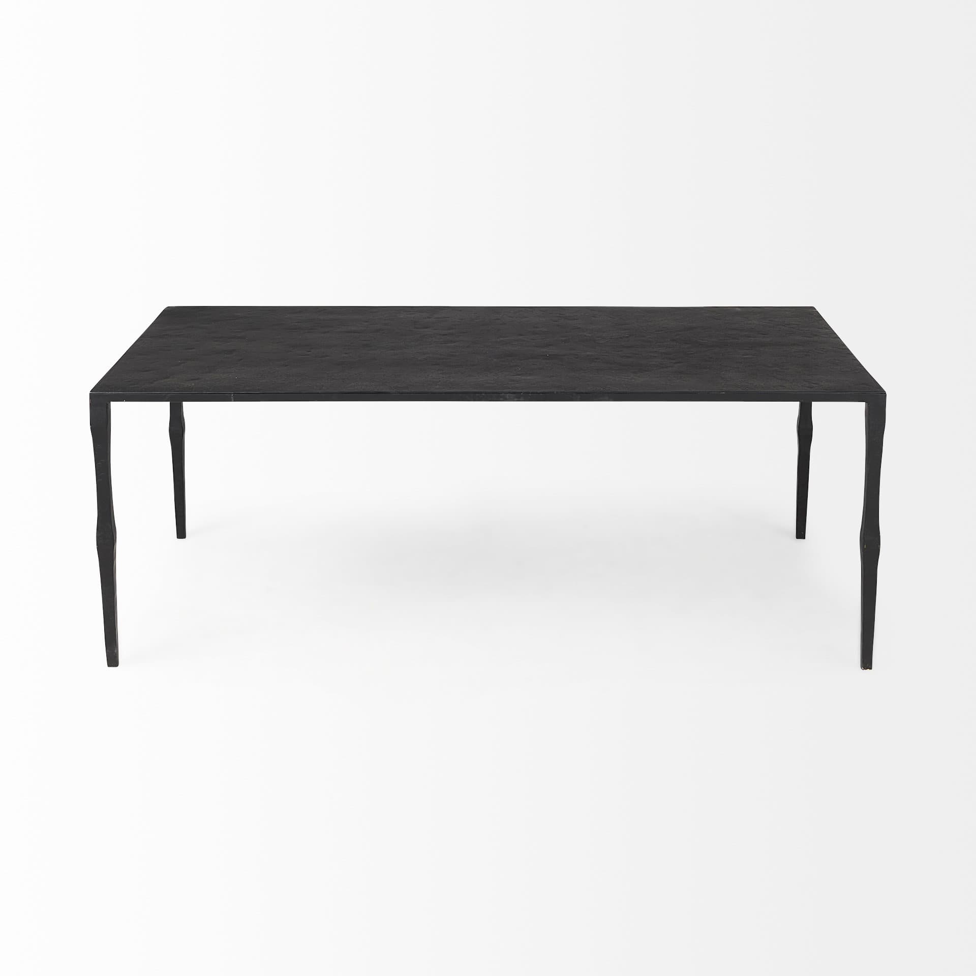 Timothy 42.0 X 22.0 X 15.5 Ebony Black Iron Coffee Table — product photograph