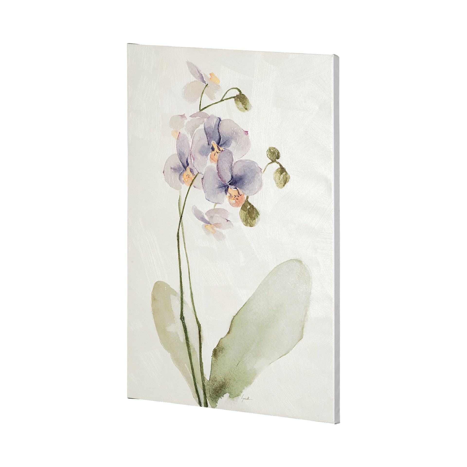 Orchid I by Gabrielle Campbell a Hand Embellished Textured Canvas — product photograph