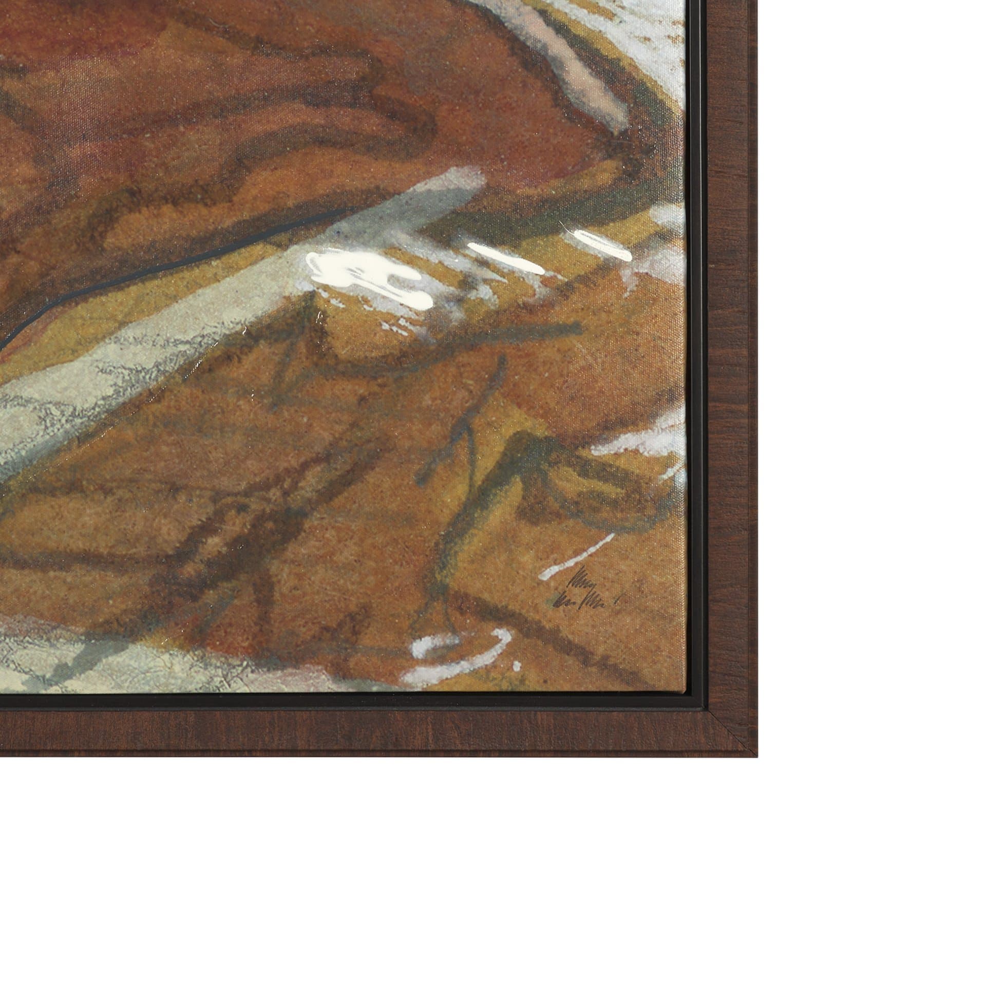 Rusttone II by Mercana Studio Hand-Embellished Textured Framed Canvas Artwork — product photograph