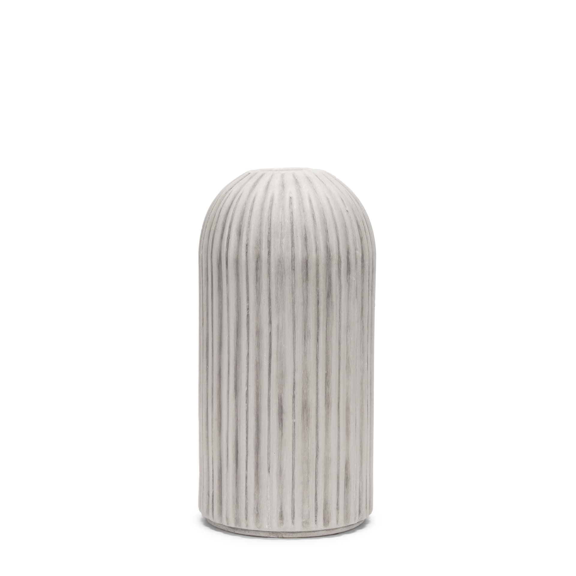 Ummi Small Off White w/ Gray Antiquing Ceramic Vase — product photograph