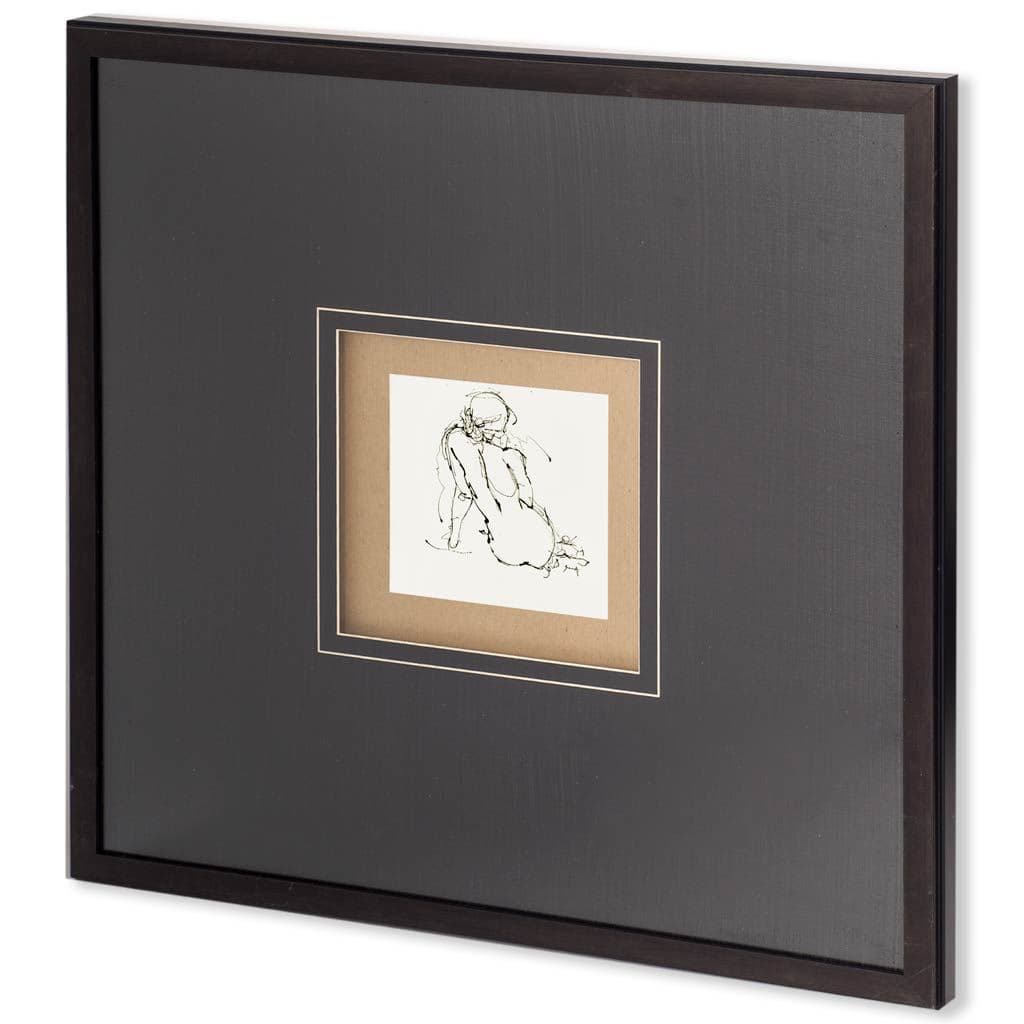 Contour Figure 4 by Stefano Altamura a Hand Embellished Textured Framed Art Print Matted under Glass — product photograph