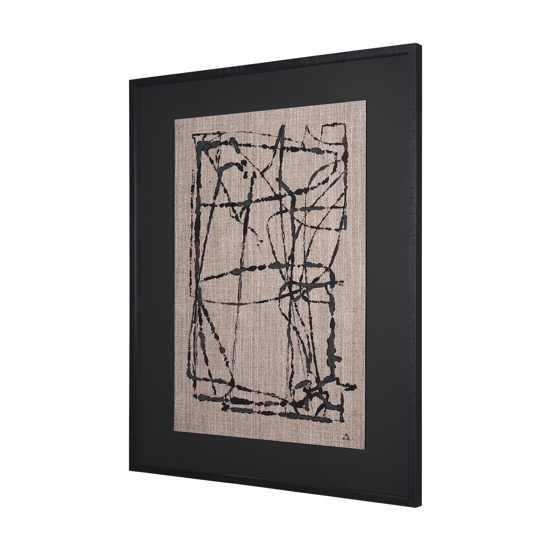 Modern Work 1 by Mercana Studio a Hand Embellished Textured Framed Art Print Matted under Glass — product photograph