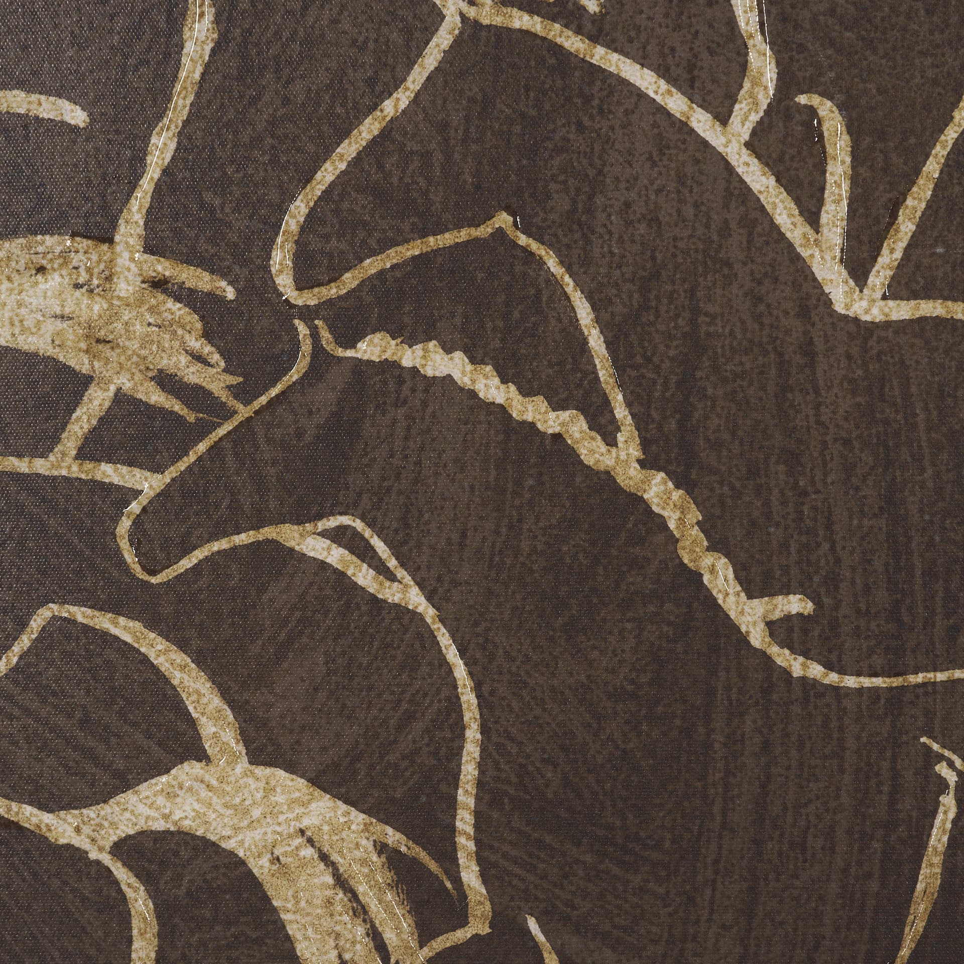 Flaxen Chestnut by Mercana Studio Hand-Embellished Textured Framed Canvas Artwork — product photograph