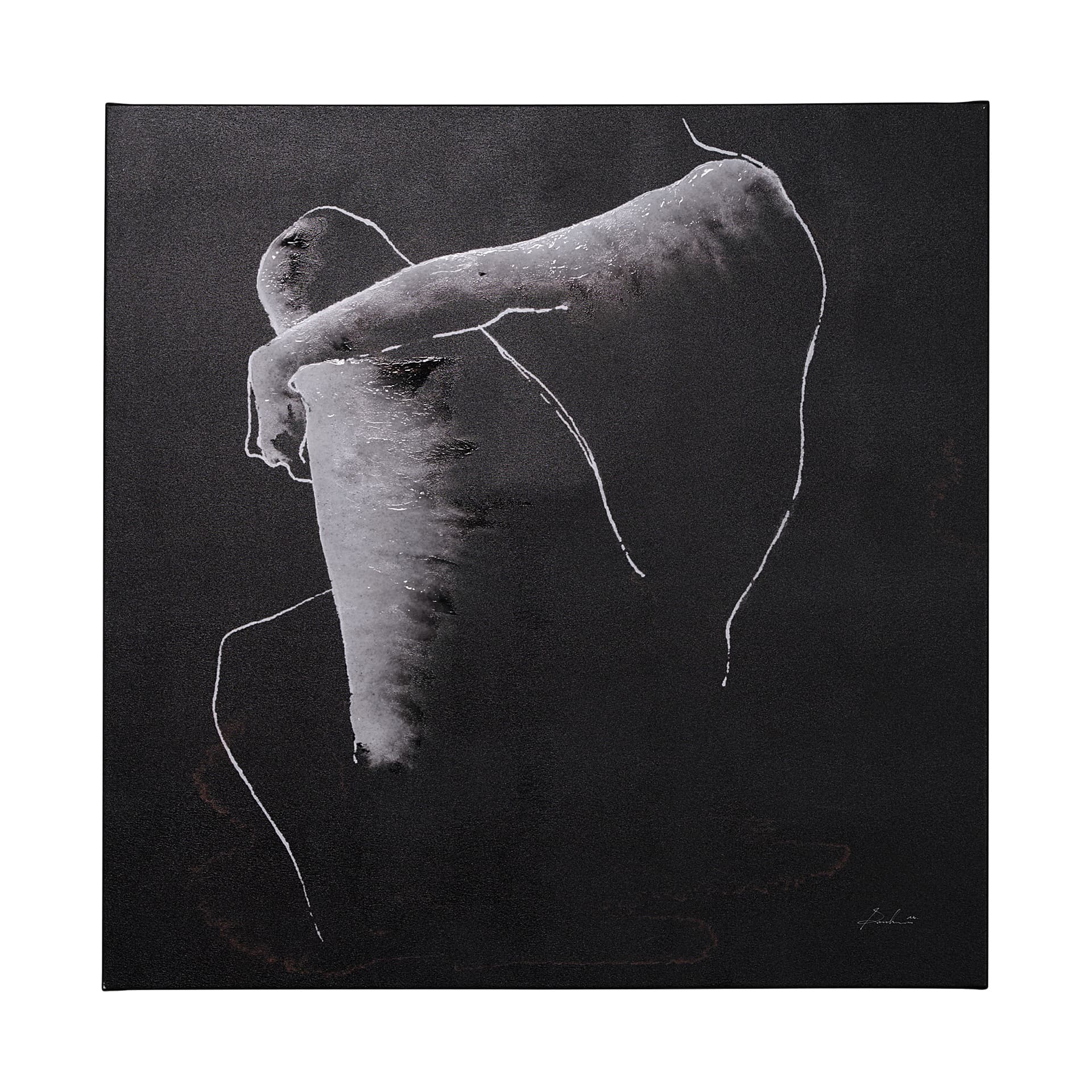 Andromedae II by Melody. D a Hand Embellished Textured Canvas — product photograph