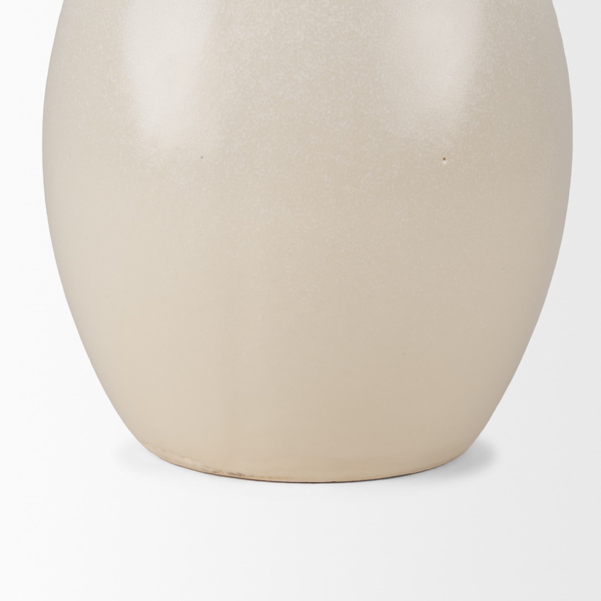 Ulvi Cream Glazed Bubble Ceramic Vase — product photograph