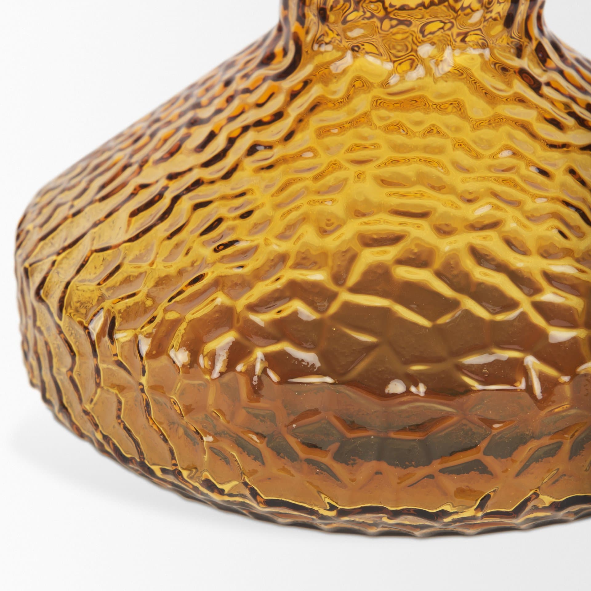 Jolene 11.8" Amber Waterglass Glass Vase — product photograph