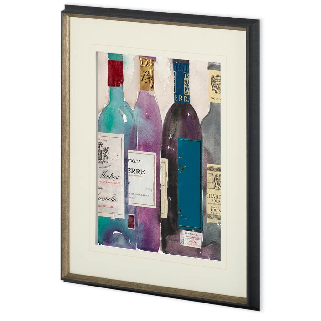 Dinner Party II by Samuel Dixon a Hand Embellished Textured Framed Art Print Matted under Glass — product photograph