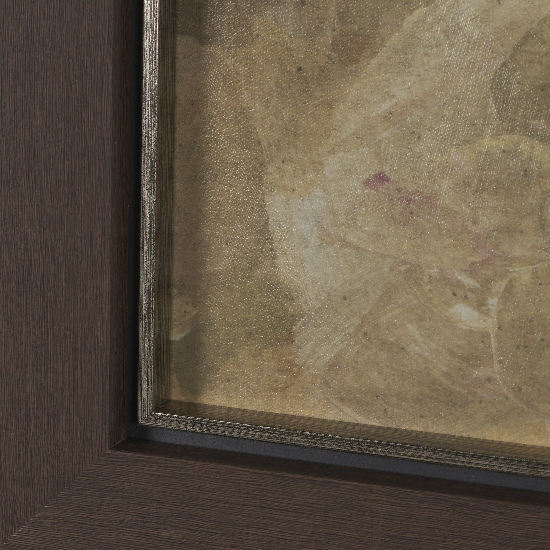 Exquisite Bloom by Mercana Studio Hand-Embellished Textured Framed Artwork Matted — product photograph
