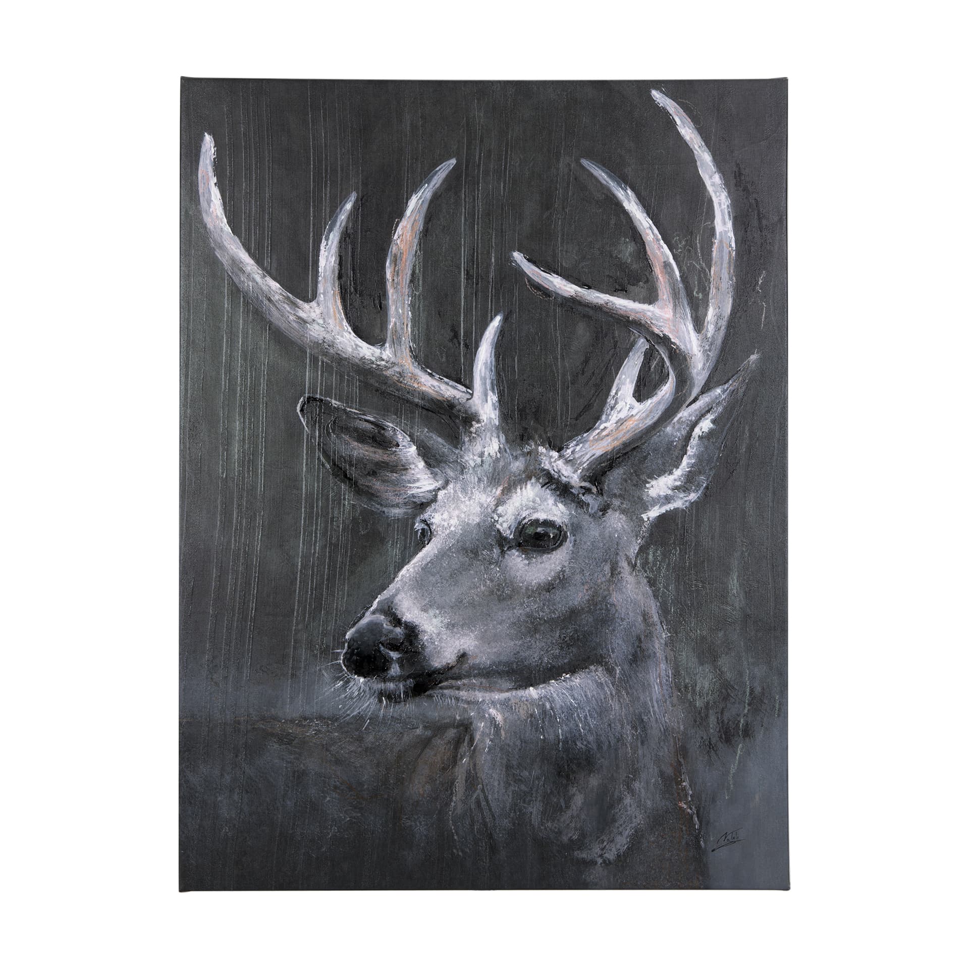 Animal Portrait IV by Mercana Studio a Hand Embellished Textured Canvas — product photograph