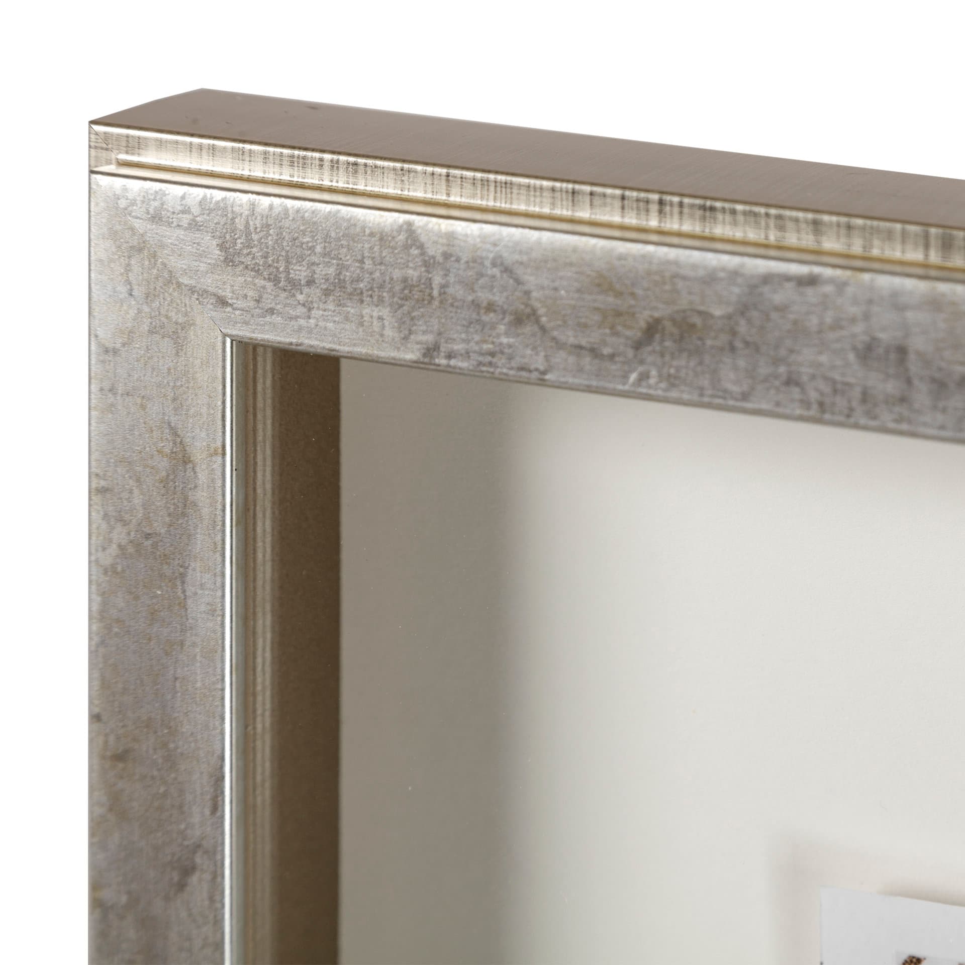 Deco Patterning II by Victoria Barnes Hand Embellished Textured Framed Art Print Matted under Glass — product photograph