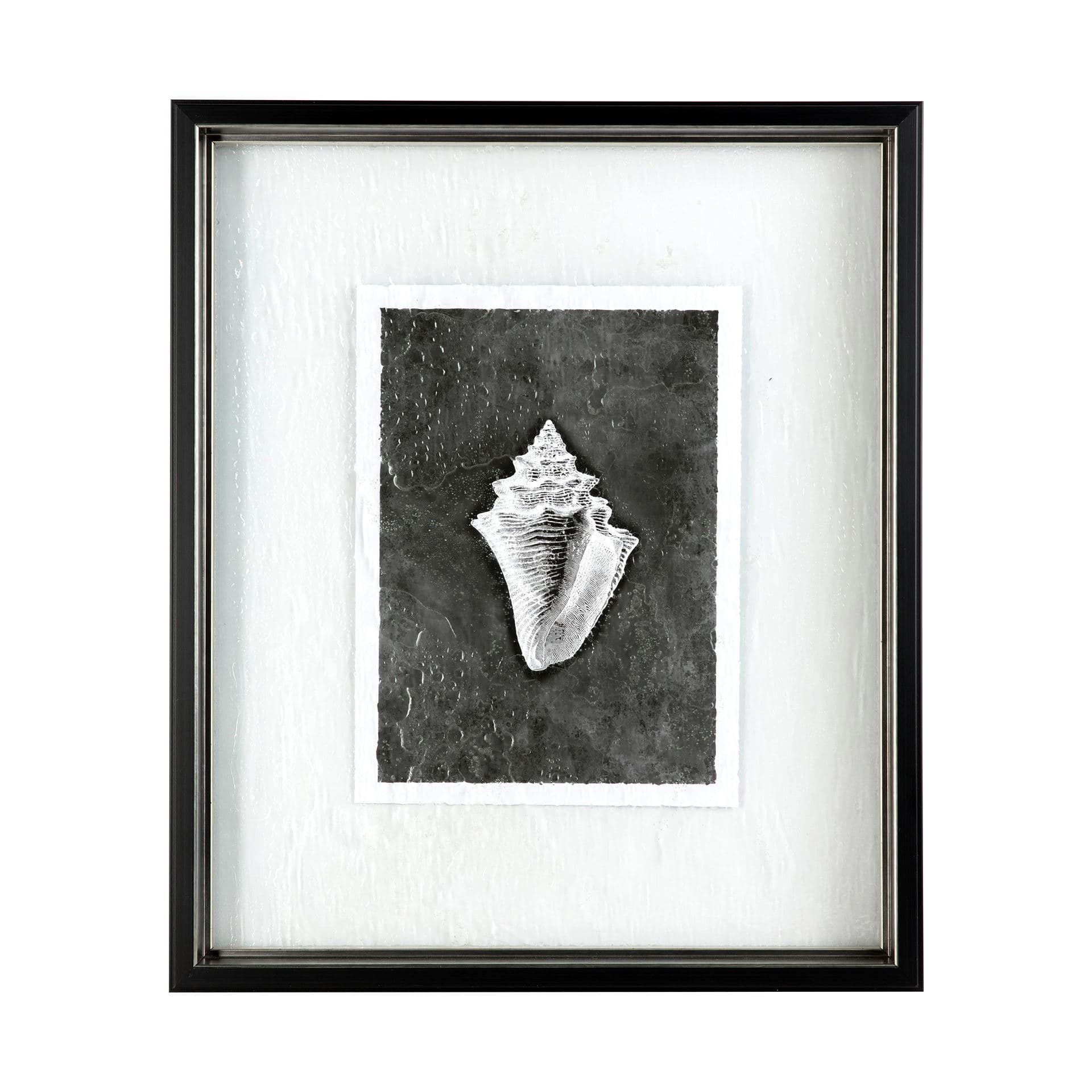 Dark Coastal I by Mercana Studio a Hand Embellished Textured Framed Art Print Matted under Glass — product photograph