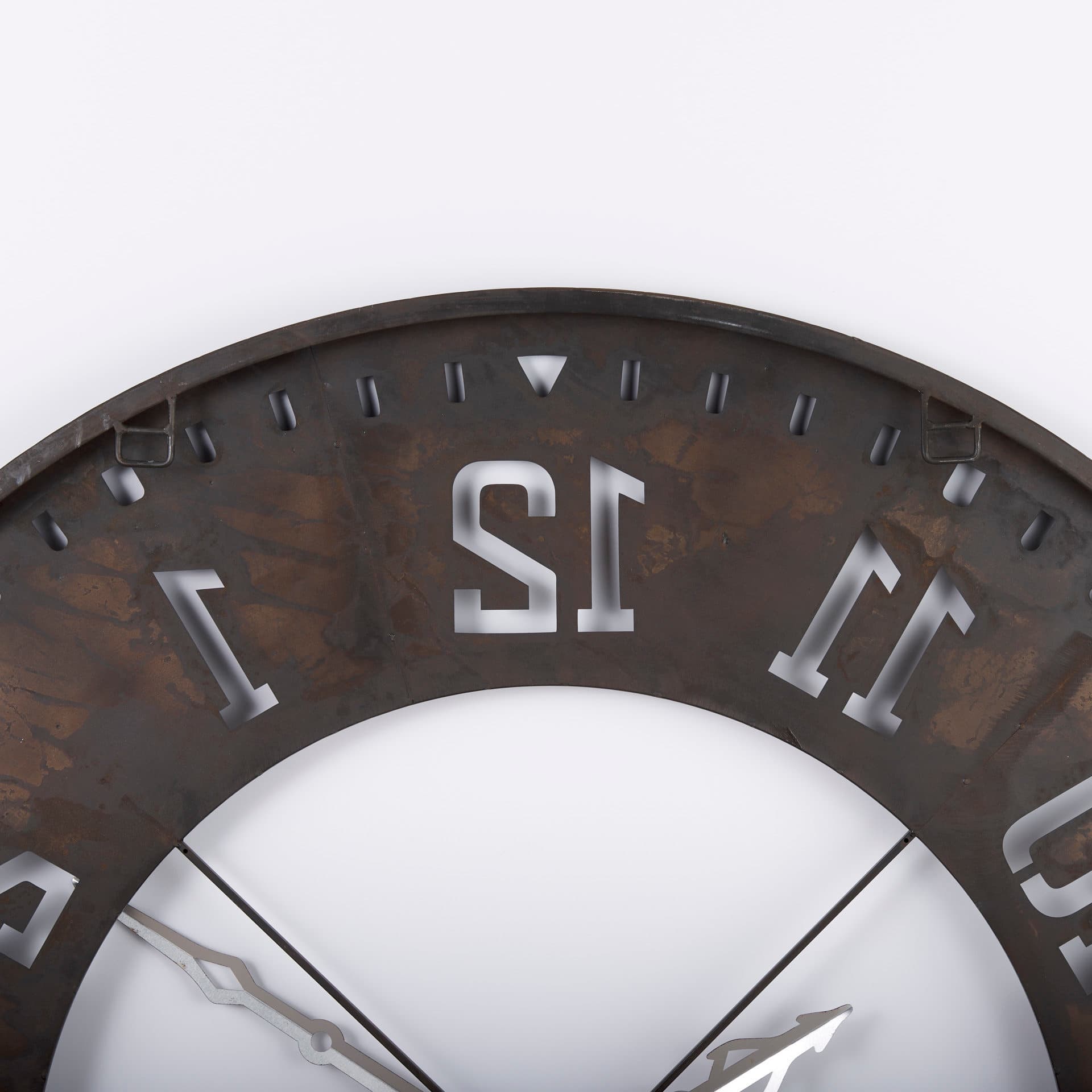 Newcastle 56.5" Giant Oversize Industrial Wall Clock — product photograph