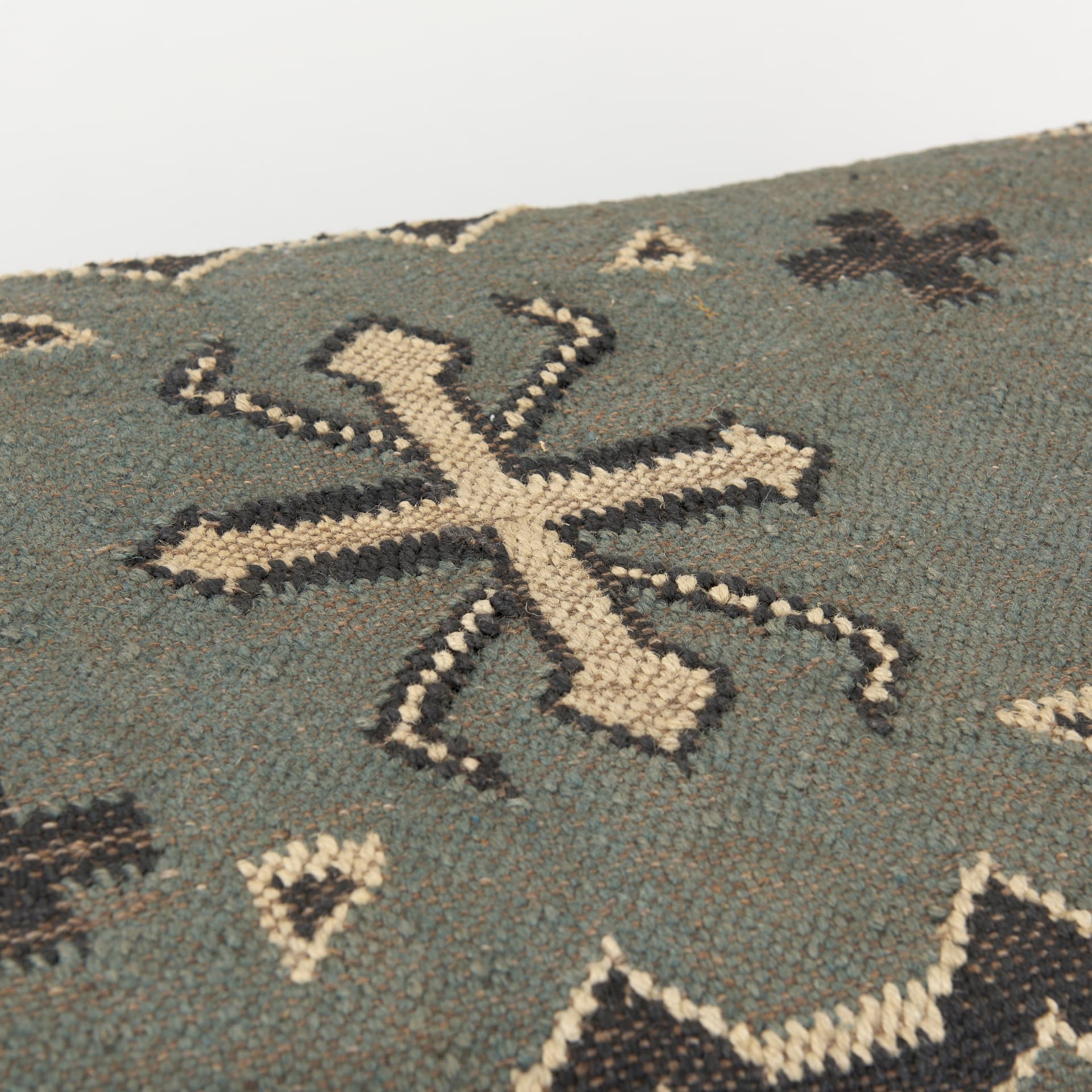 Avery I 55L x 17W Multi Colored Upholstered Patterned Seat Accent Bench — product photograph