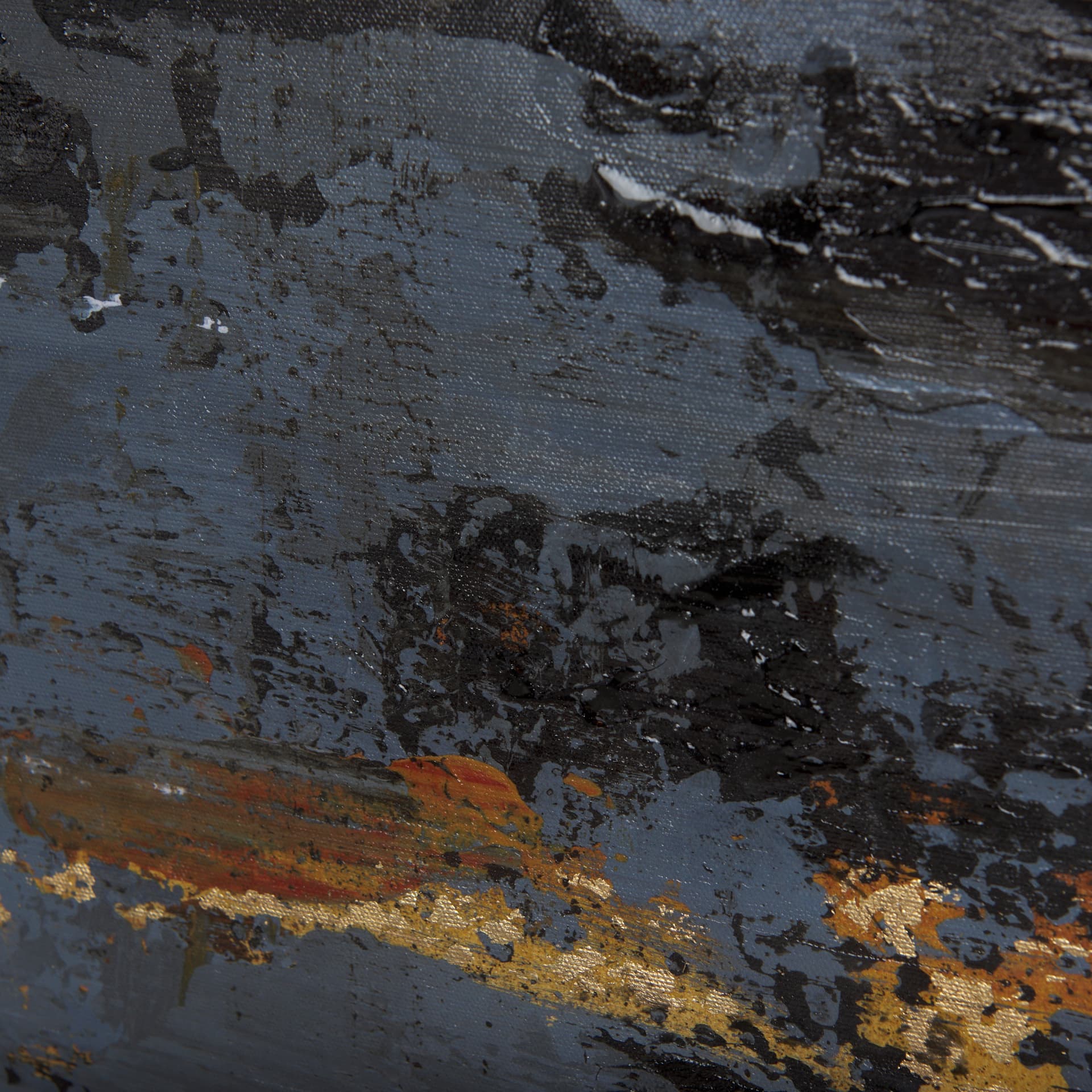 Silver and gold inspiration II by Mercana Studio a Hand Embellished Textured Canvas — product photograph