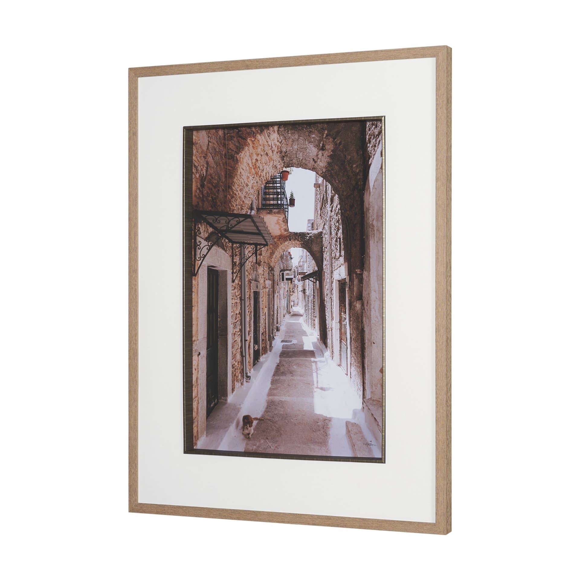 Greek Street by Kelly Frere FramedPhoto Print Matted under Glass — product photograph