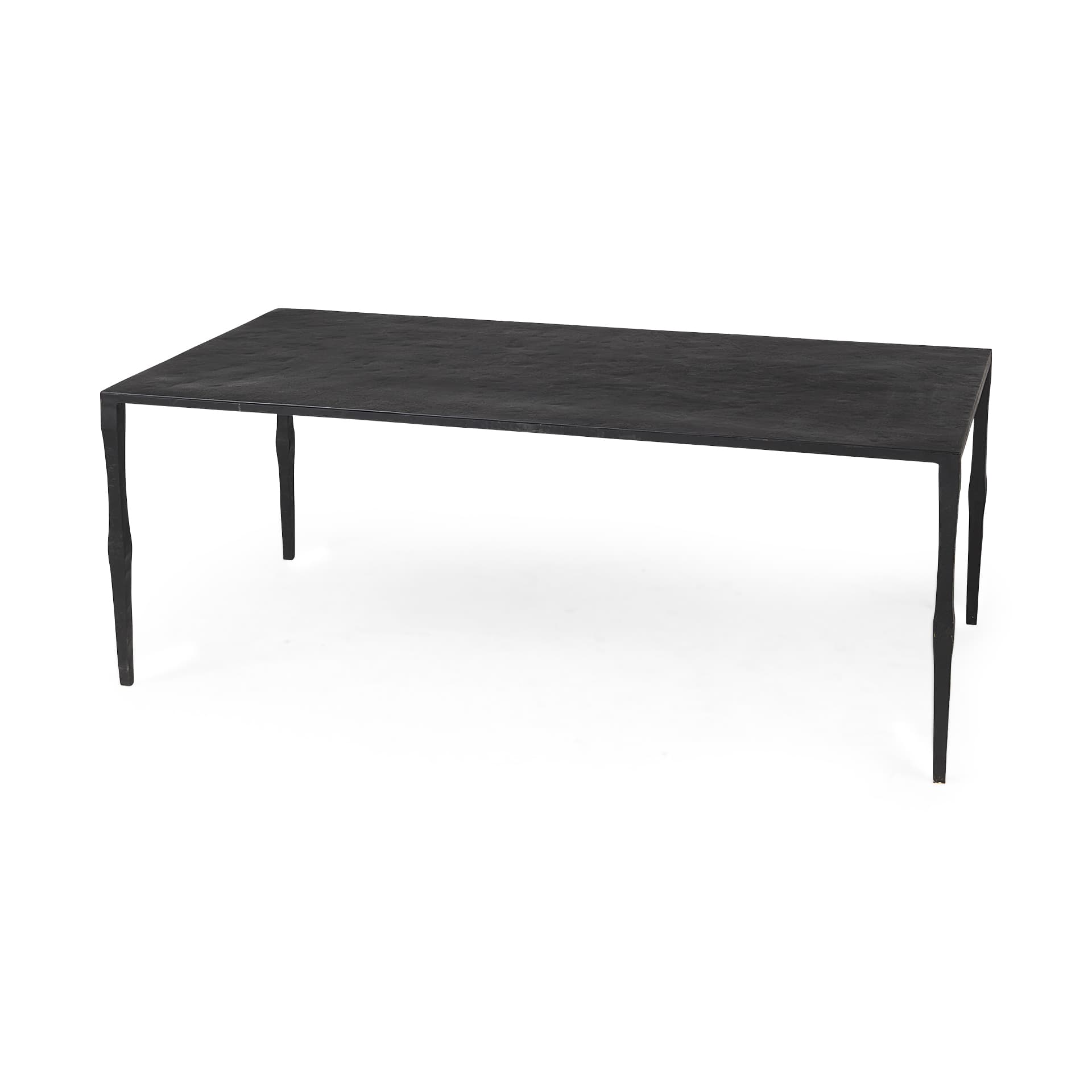 Timothy 42.0 X 22.0 X 15.5 Ebony Black Iron Coffee Table — product photograph