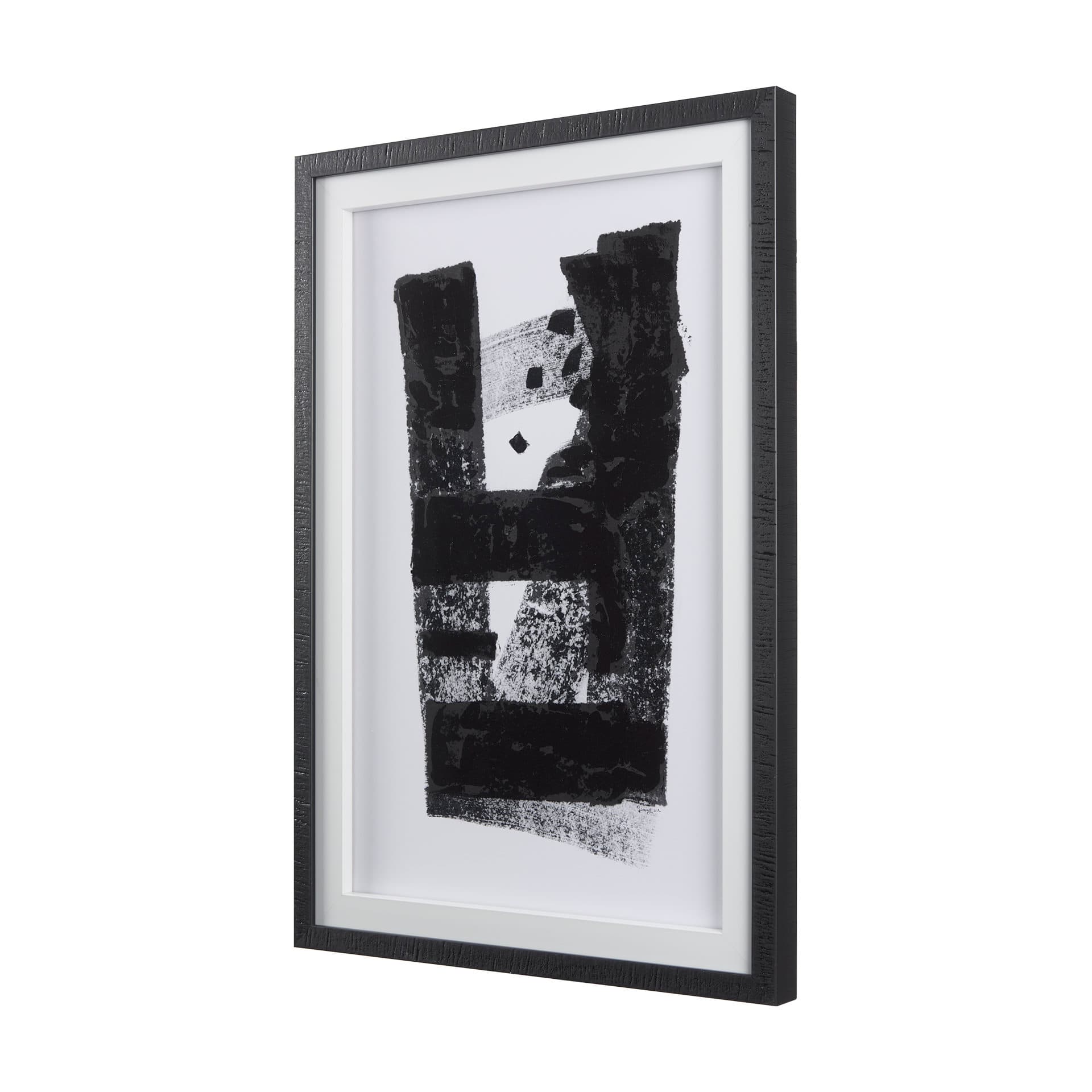Wind I by Mercana Studio a Hand Embellished Textured Framed Art Print Matted under Glass — product photograph