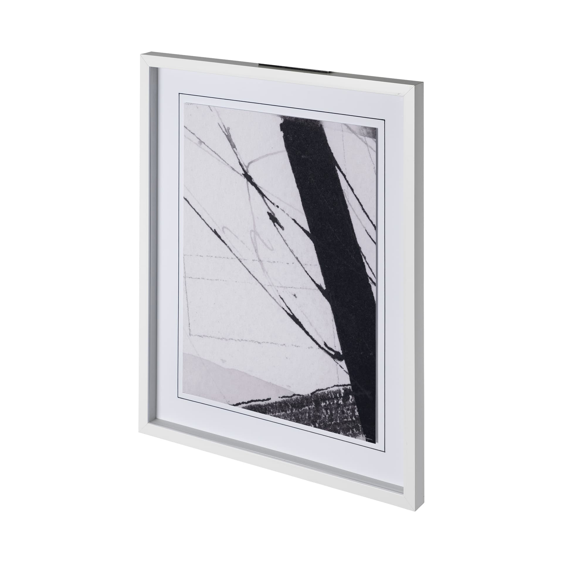 Directions III by Mercana Studio a Hand Embellished Textured Framed Art Print Matted under Glass — product photograph