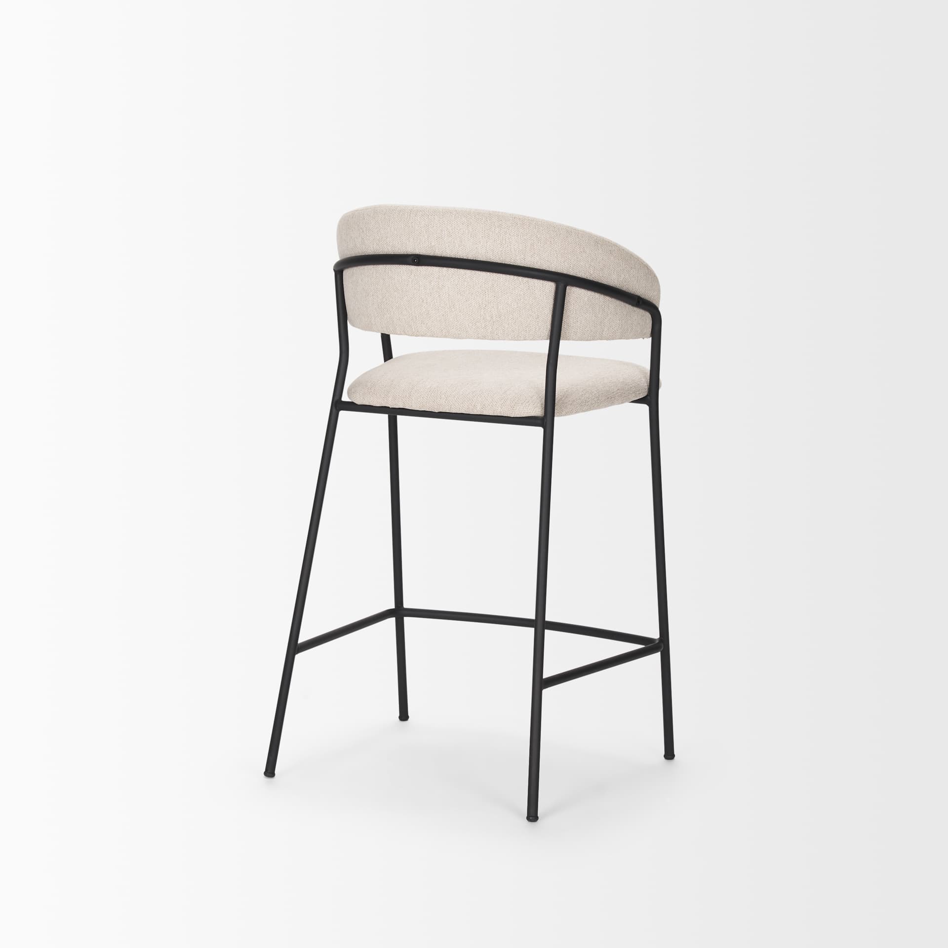 Carolyn Open Back 25.9in Seat Counter Stool | Oatmeal — product photograph