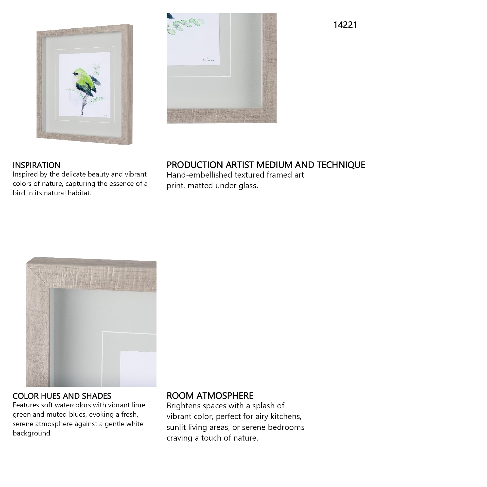 Rifleman III by Mercana Studio a Hand Embellished Textured Framed Art Print Matted under Glass — in a styled room
