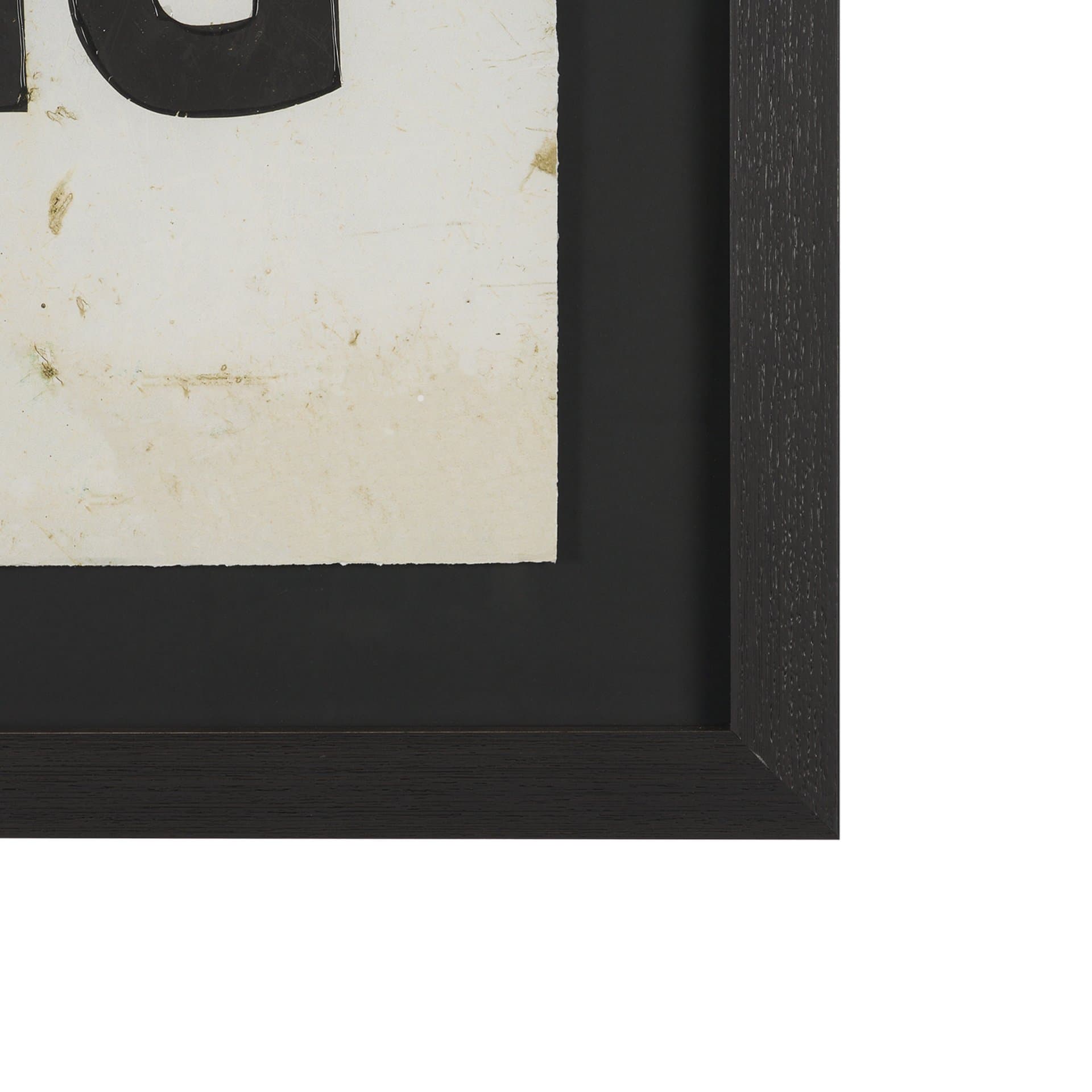 No Parking LG by Mercana Studio Hand Embelished Textured Framed Artwork Matted under Glass — product photograph