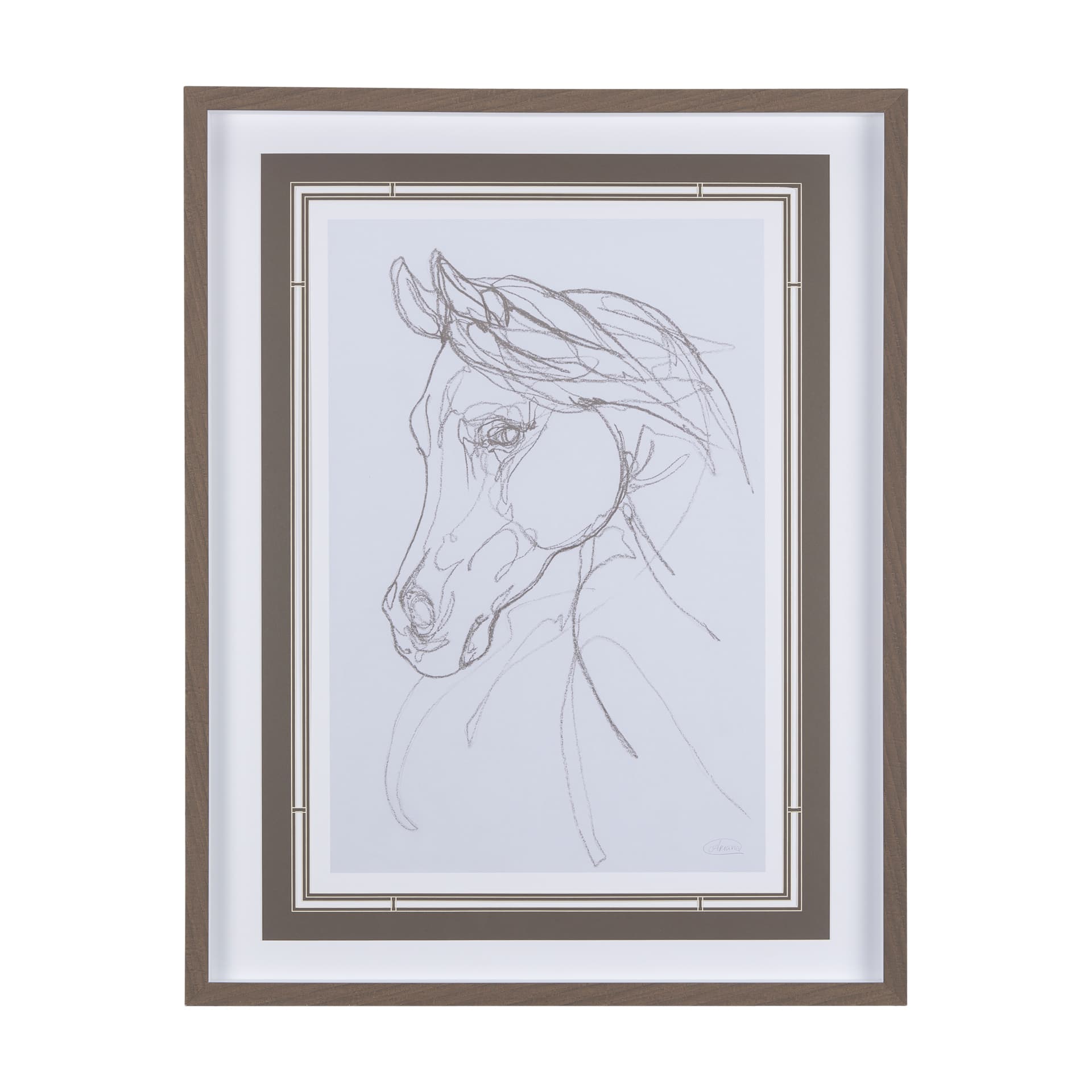 Arabian II by Mercana Studio a Hand Embellished Textured Framed Art Print Matted under Glass — product photograph