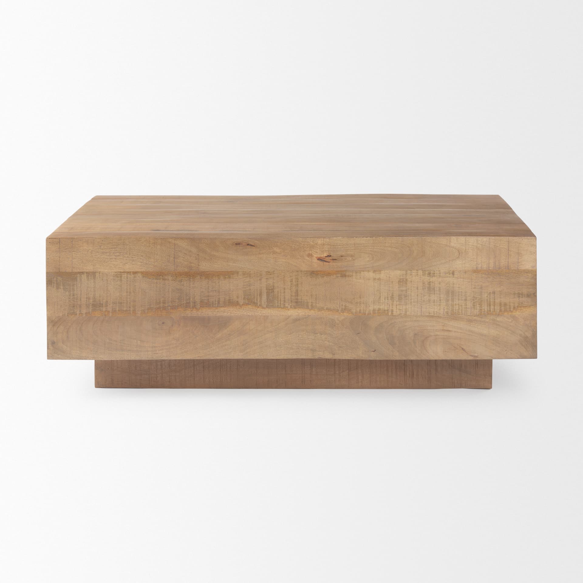 Hayden Light Brown Wood Rectangular Coffee Table — product photograph