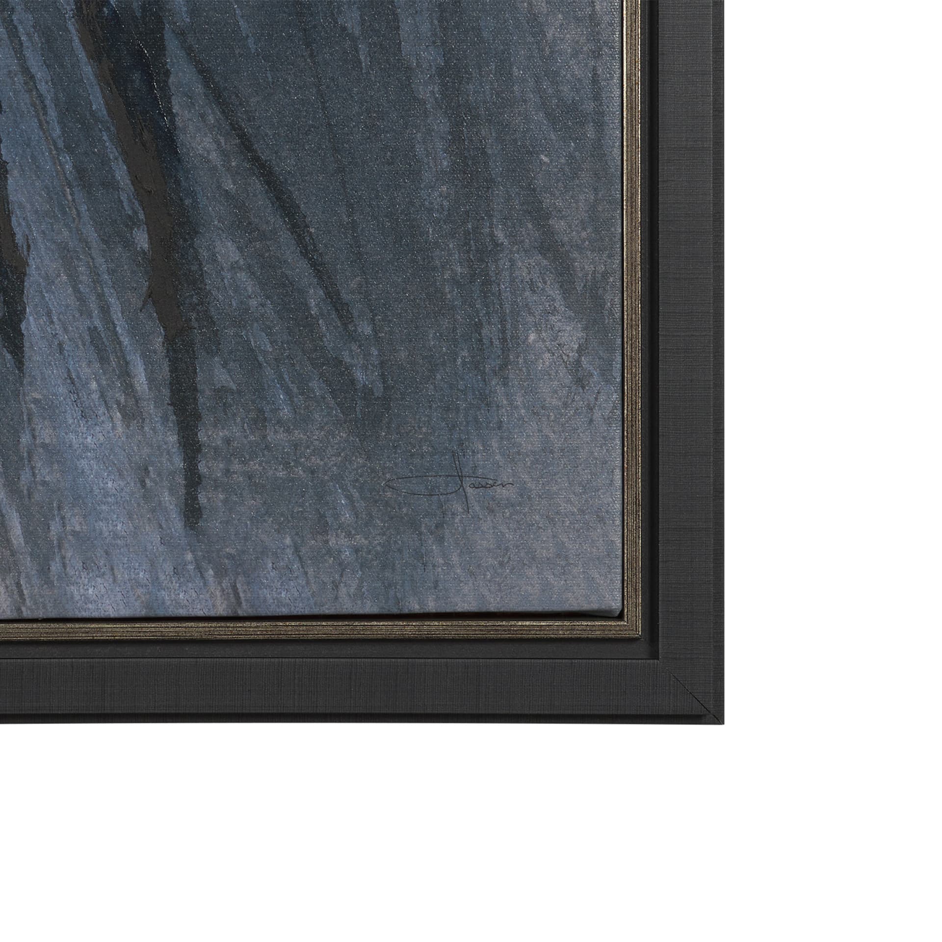 Brook and Willows I by Mercana Studio Hand-Embellished Textured Framed Canvas Artwork — product photograph