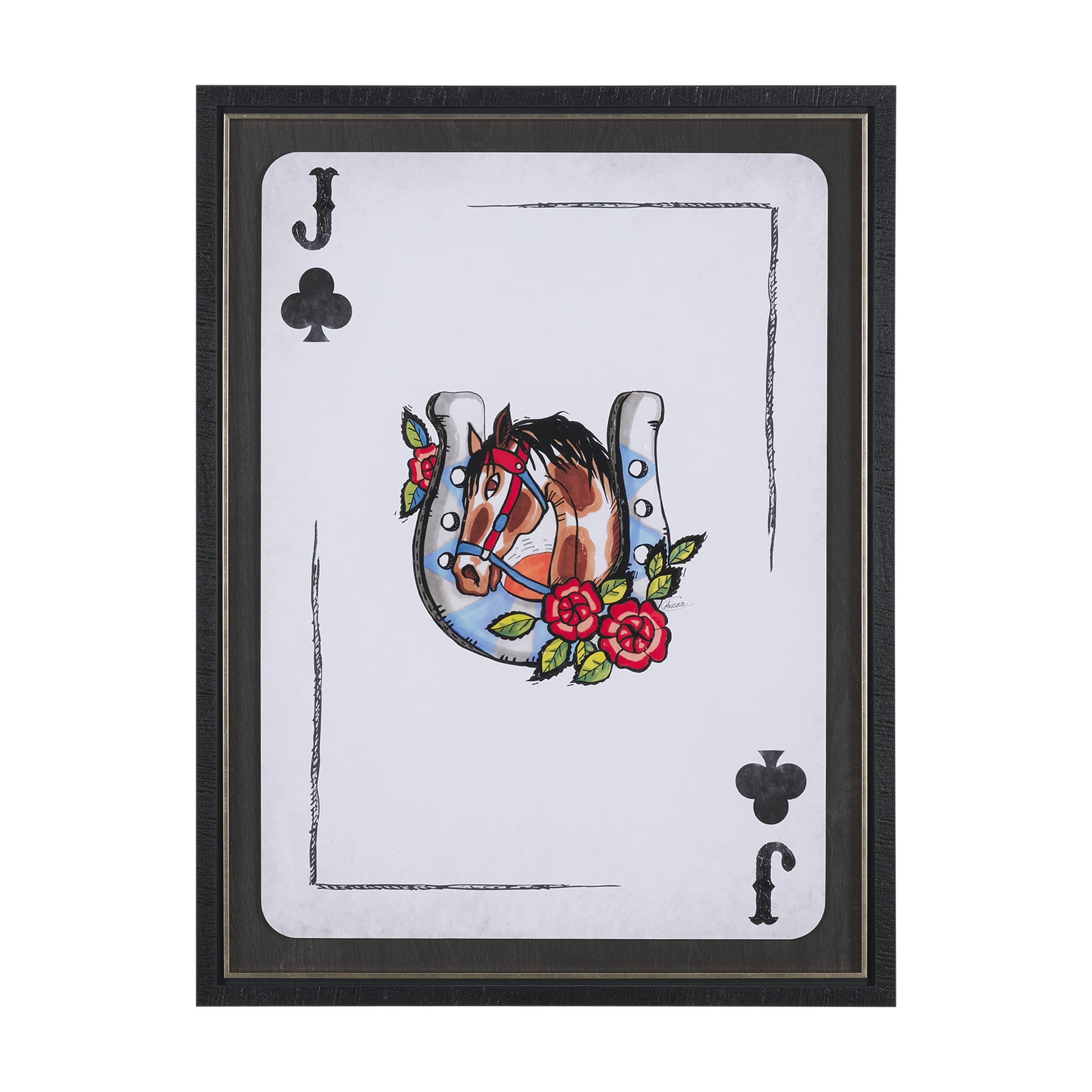 Wild West III by Mercana Studio Hand-Embellished Framed Artwork Matted under Glass — product photograph