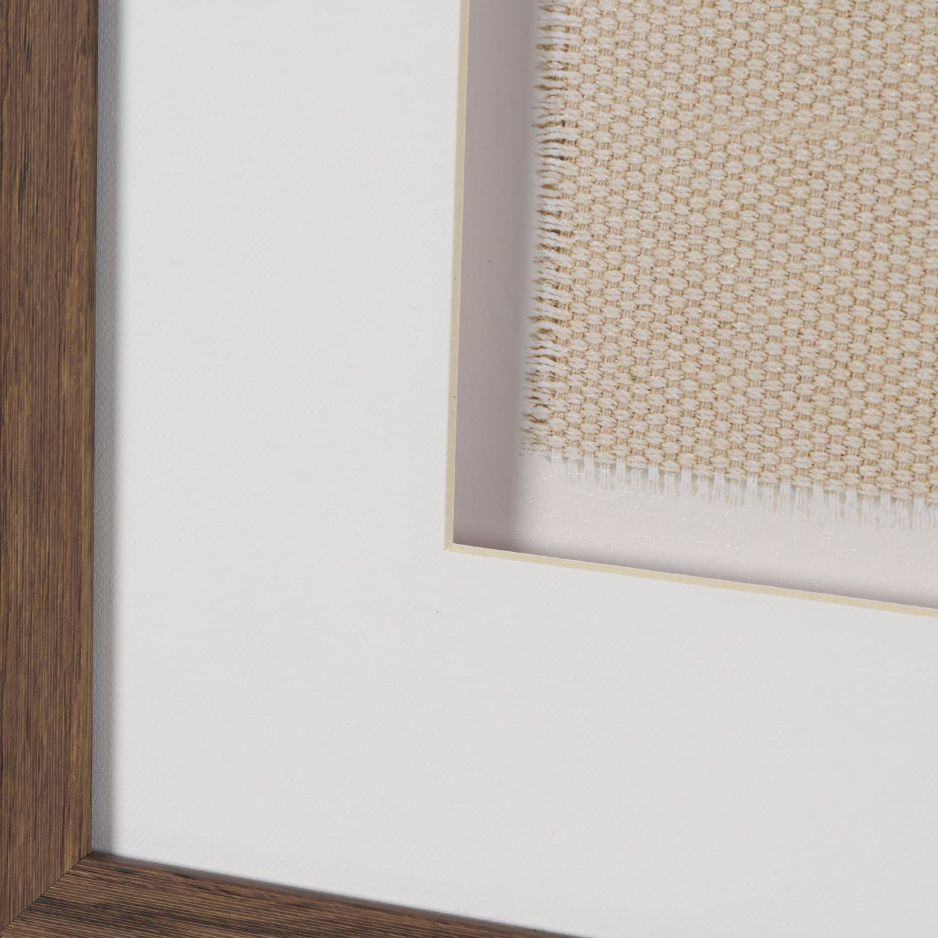 Papua Necklace II by Mercana Studio Hand-Embellished Textured Framed Artwork Matted under Glass — product photograph