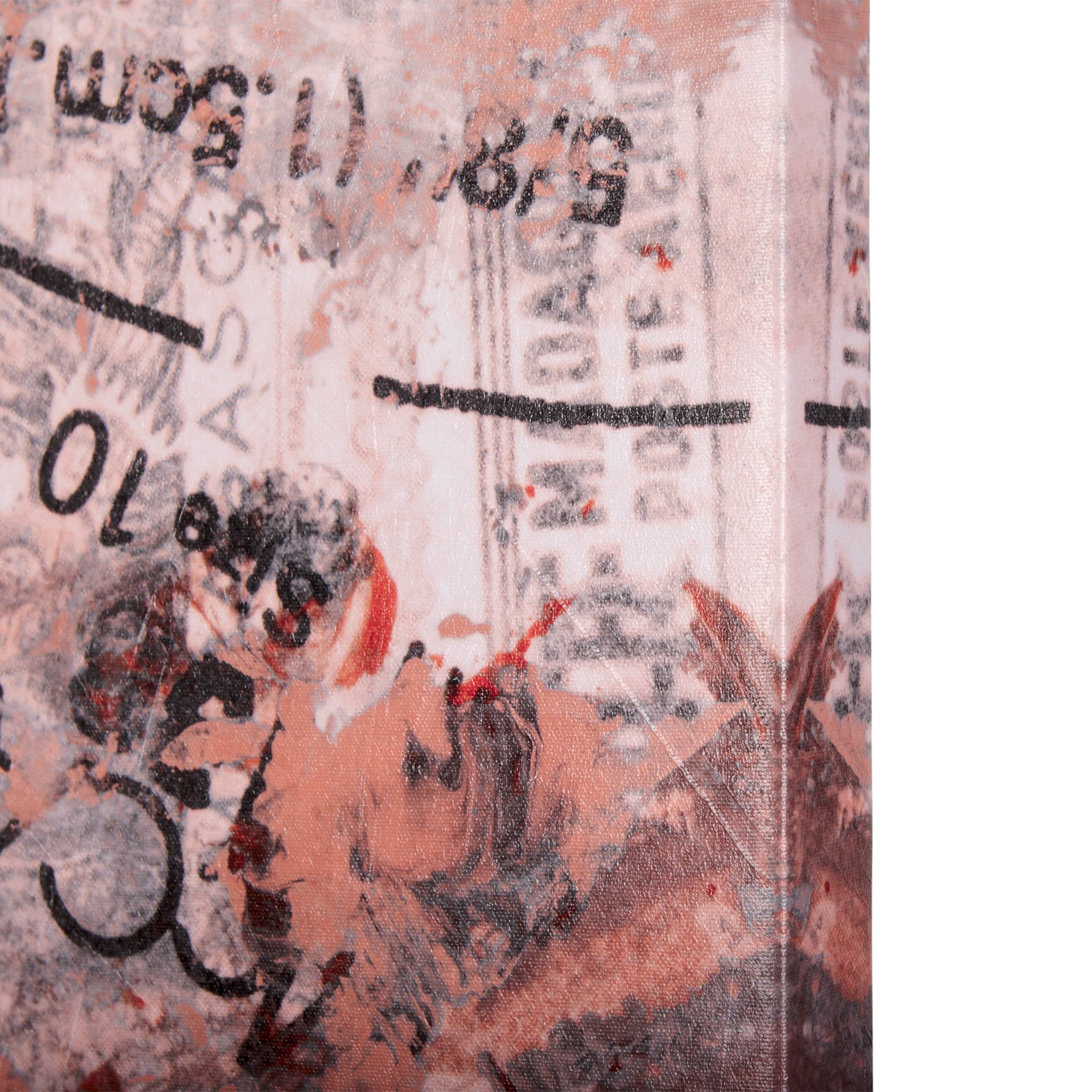 Graffiti Sculpture IV by Mercana Studio a Hand Embellished Textured Canvas — product photograph