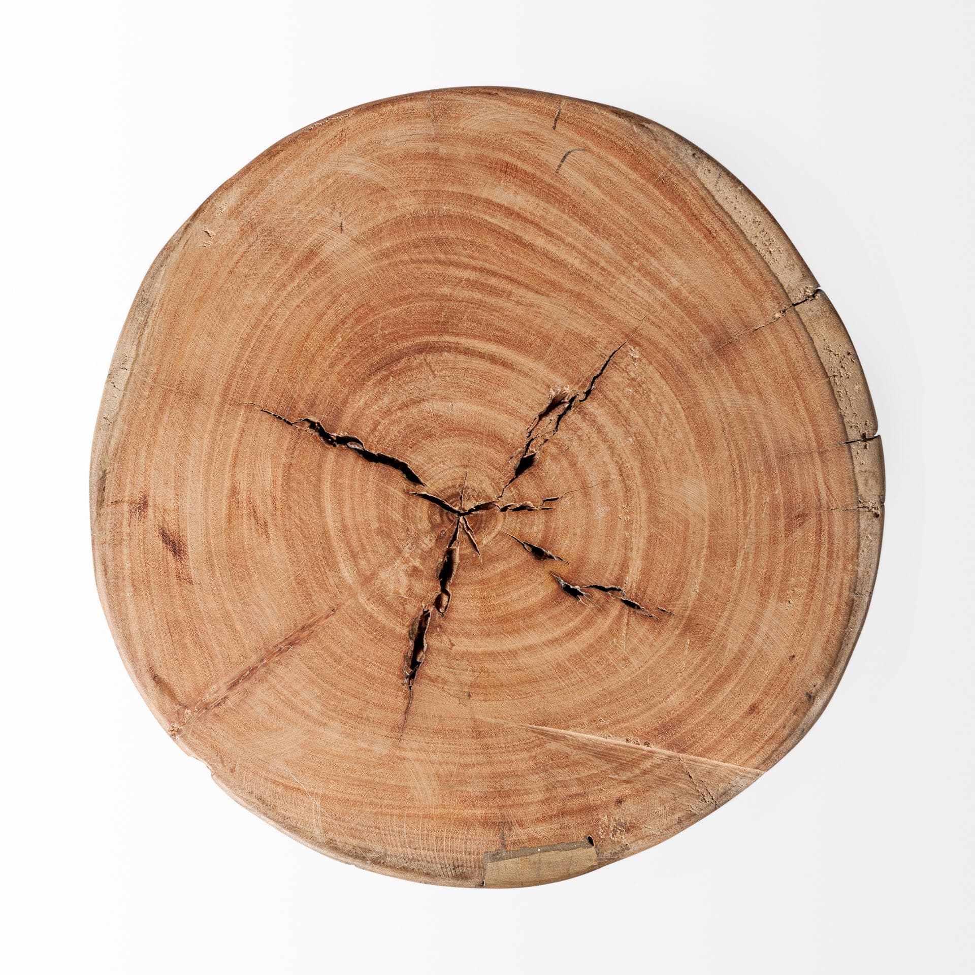 Asco 18"H Rustic Solid Reclaimed Wood Stool — product photograph