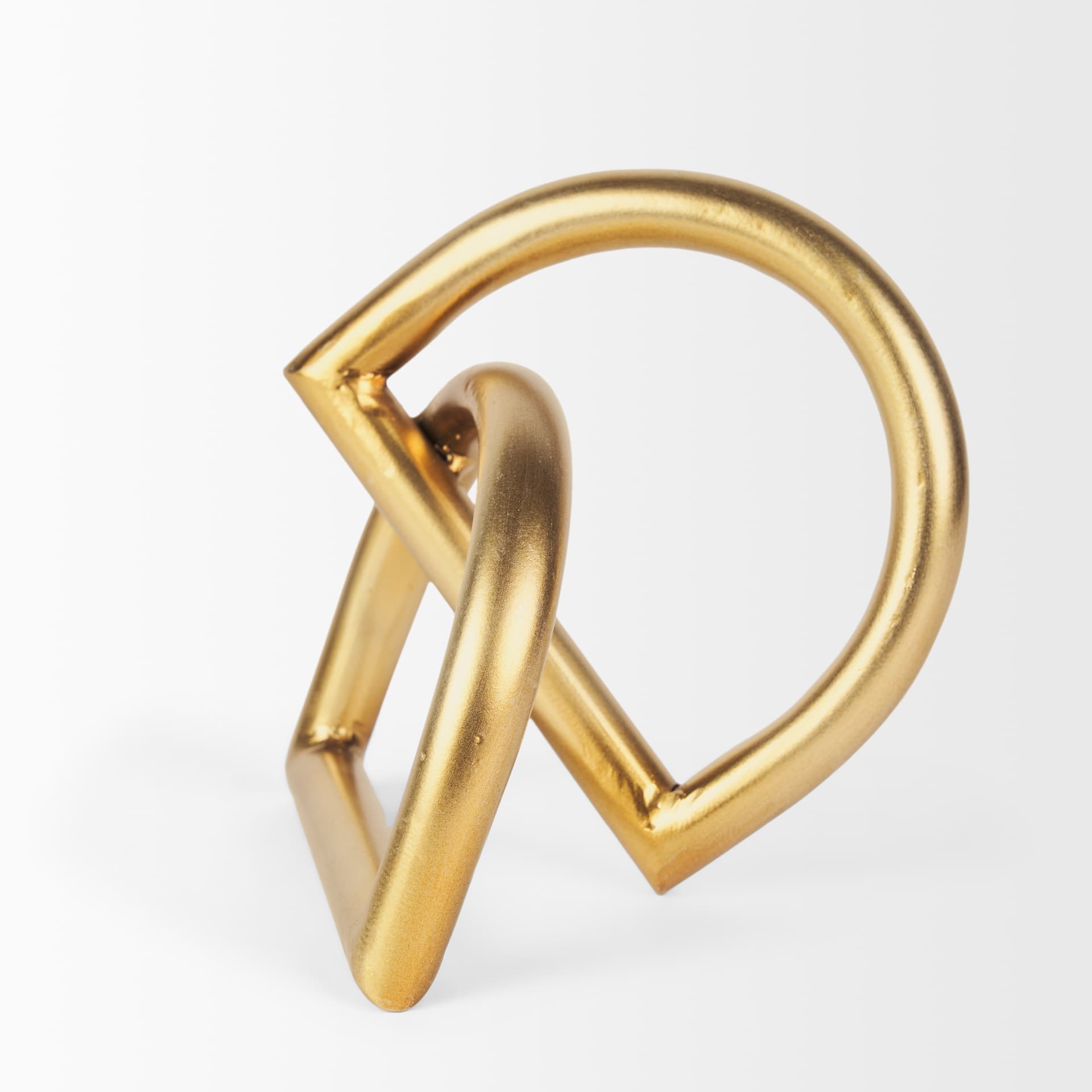 Locke Small Matte Gold Metal Decorative Object — product photograph