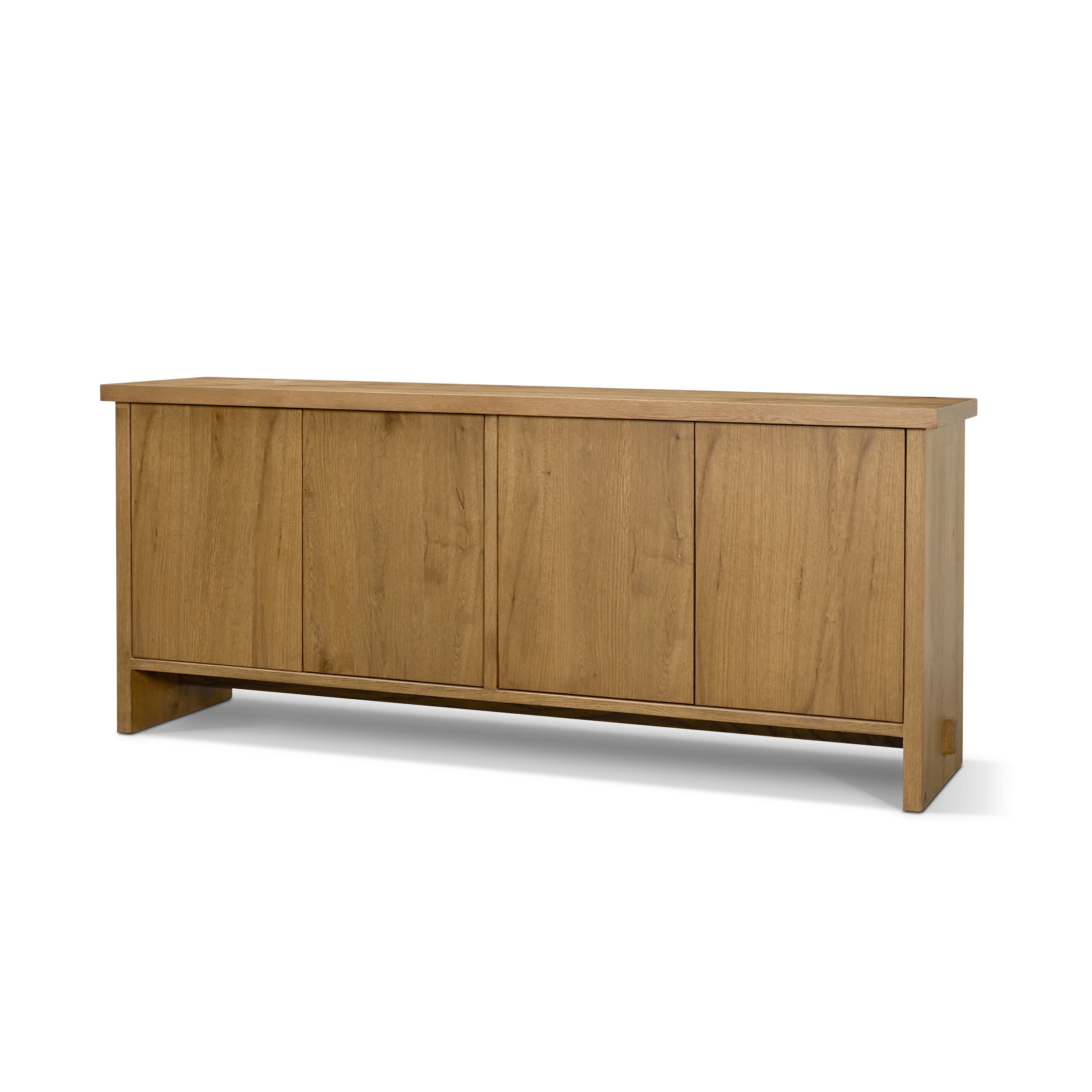 Alcott Brown Wood 4 Door Closed Sideboard — product photograph