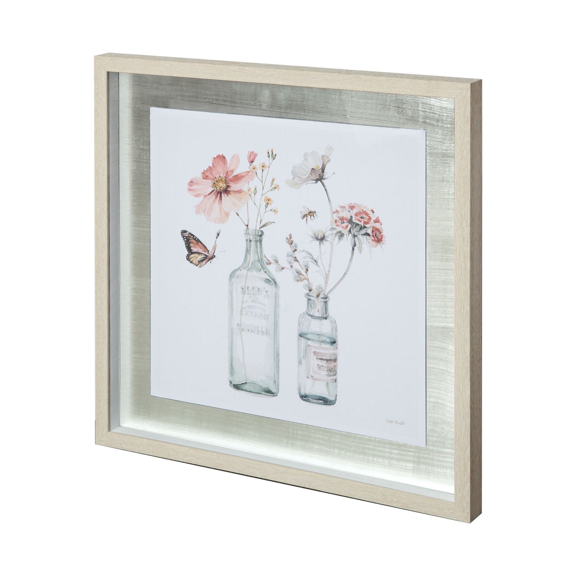 A Country Weekend X by Mercana Studio Hand Embellished Textured Framed Art Print Matted under Glass — product photograph