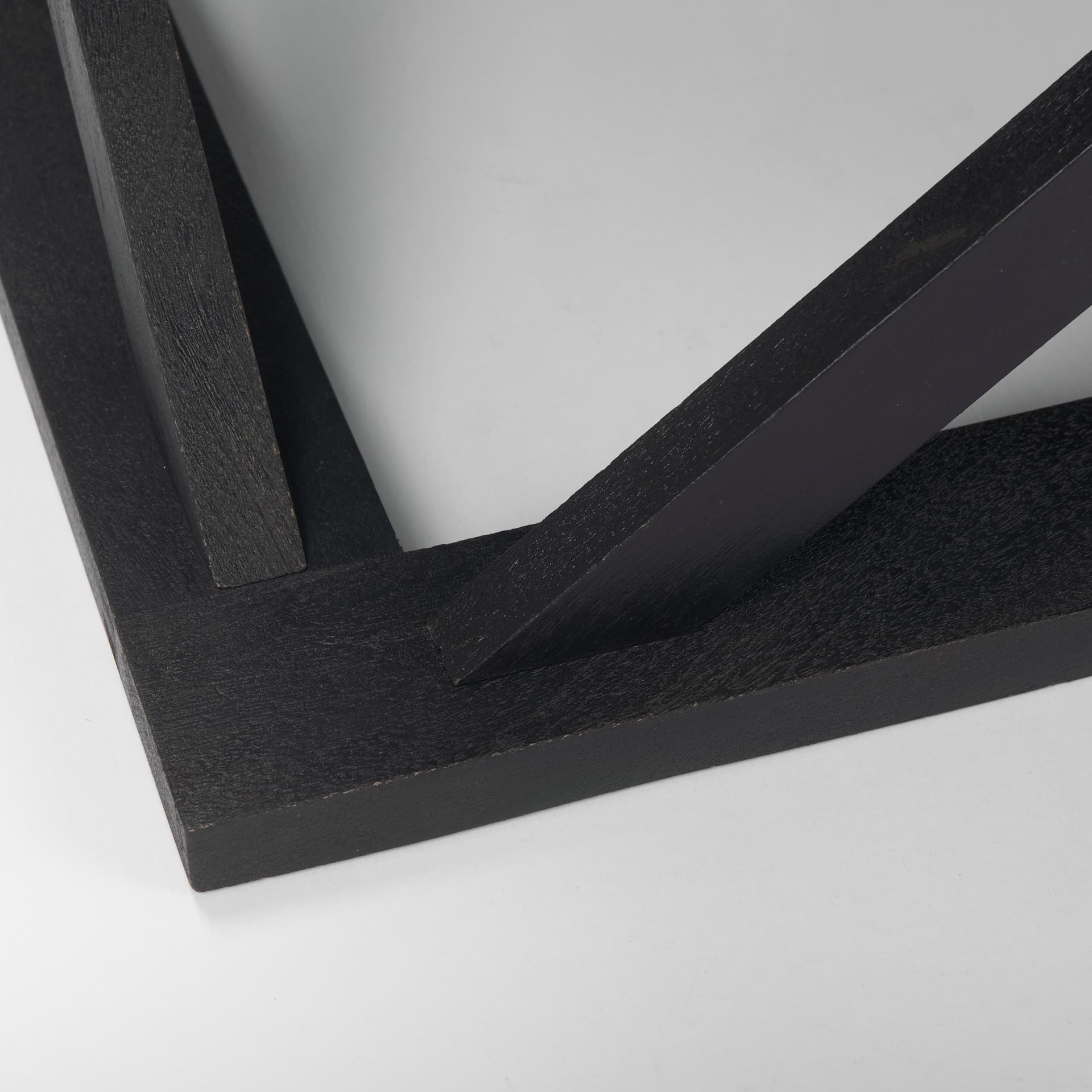 Forsey 48.0L x 28.0W x 17.5H Black Wood Rectangular Coffee Table — product photograph