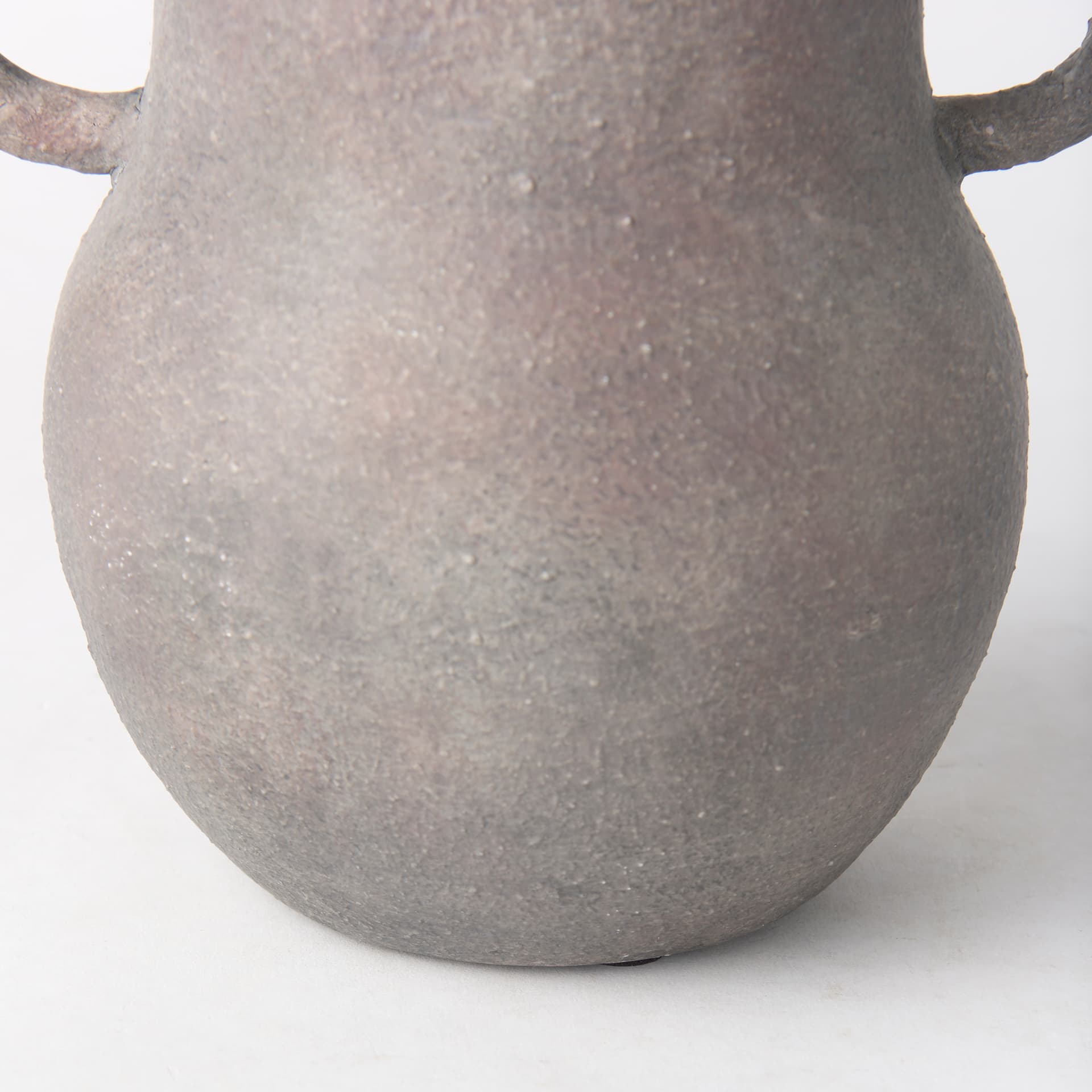 Armani 10.4H Brown-Gray Double Ear Ceramic Vase — product photograph