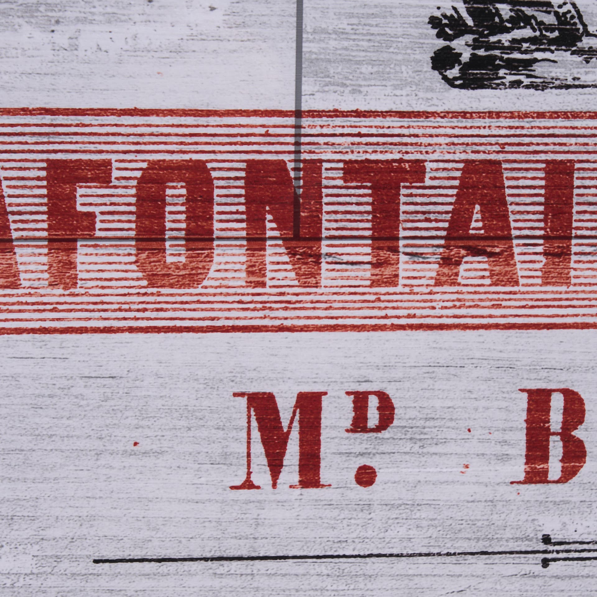 Animal Bill of Sales II Gray Wood Mercana Studio Hand Embellished Framed Art Print Matted under Glas — product photograph