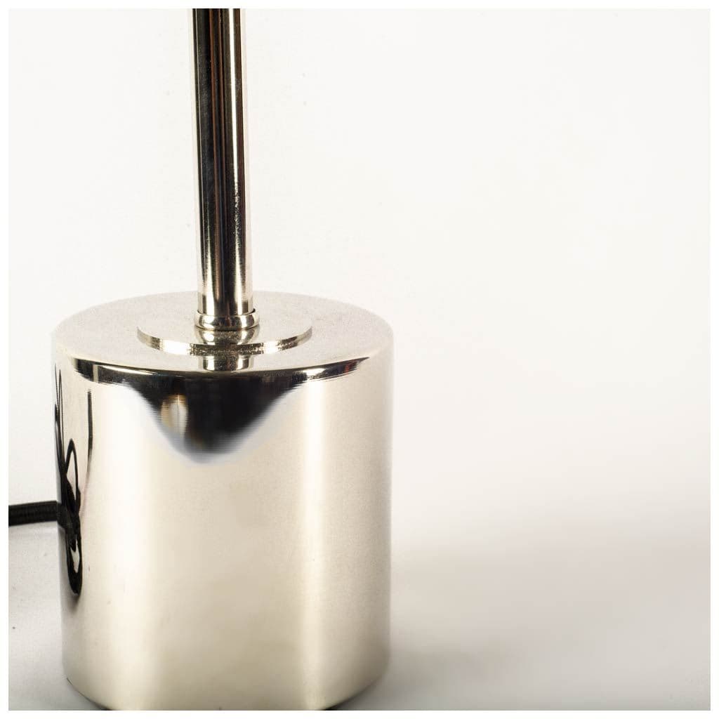 Mooney (17.5"H) Metallic-Silver Metal Shade-less Table Lamp — product photograph