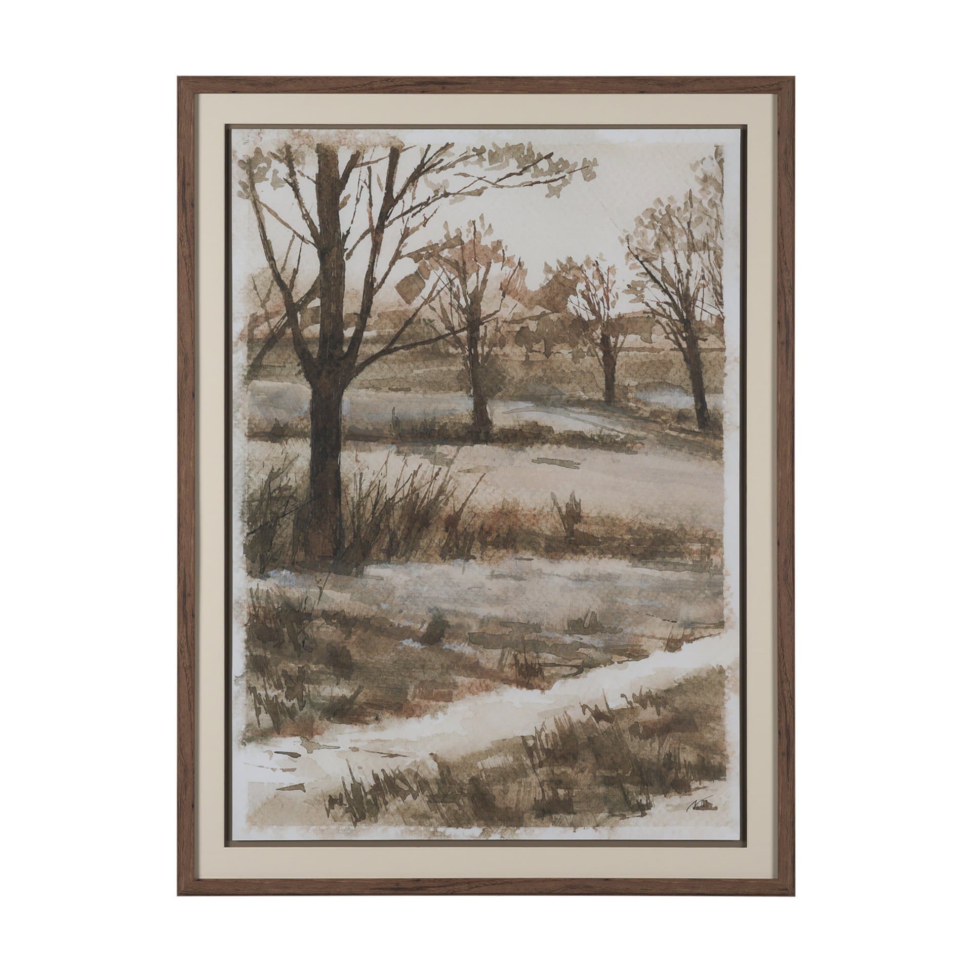 Meadow Memories I by Mercana Studio Hand Embelished Framed Artwork Matted under Glass — product photograph