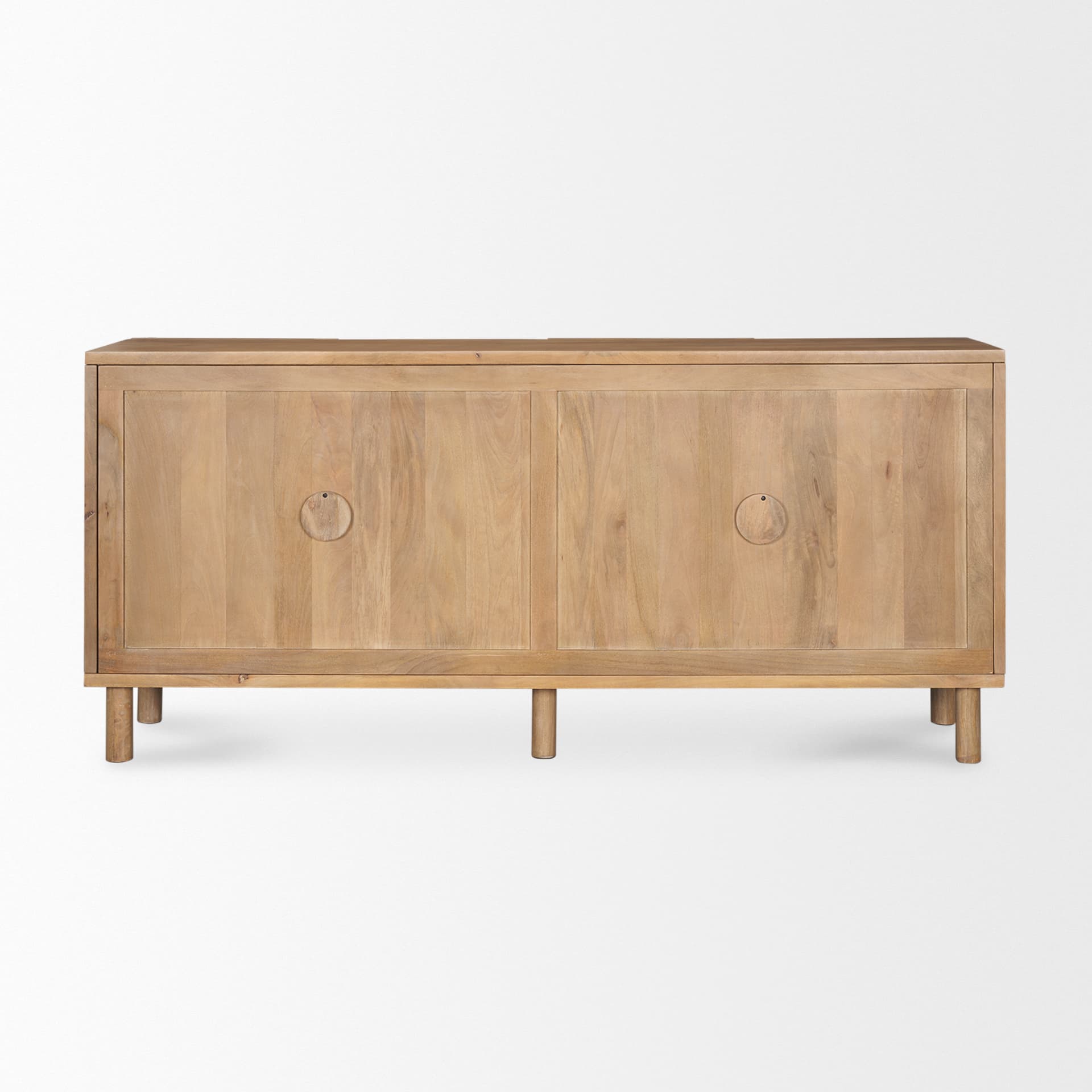 Heera Light Brown Diamond w/ Shelf Motif Sideboard — product photograph