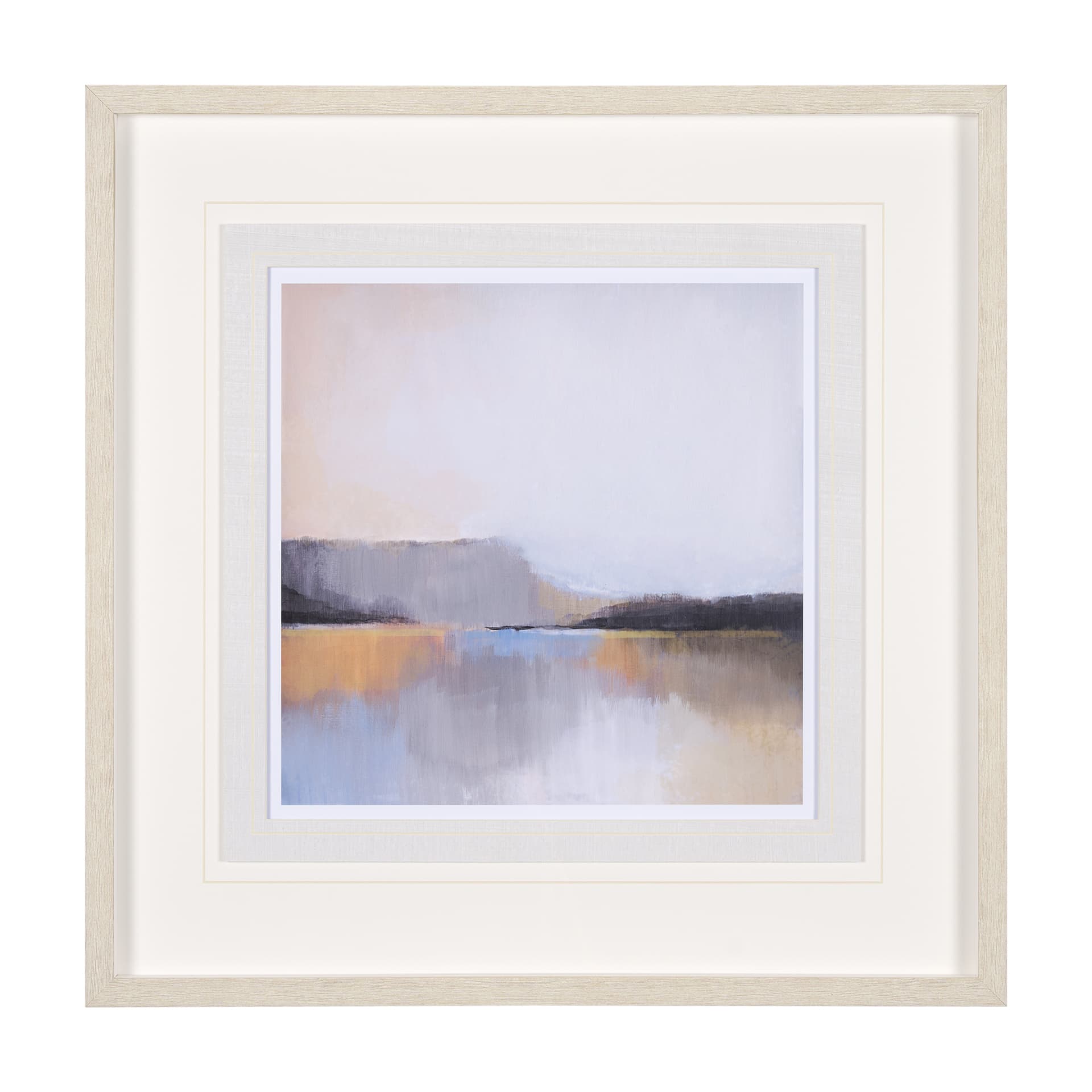 Grey Dunes I by Alison Jerry a Hand Embellished Textured Framed Art Print Matted under Glass — product photograph