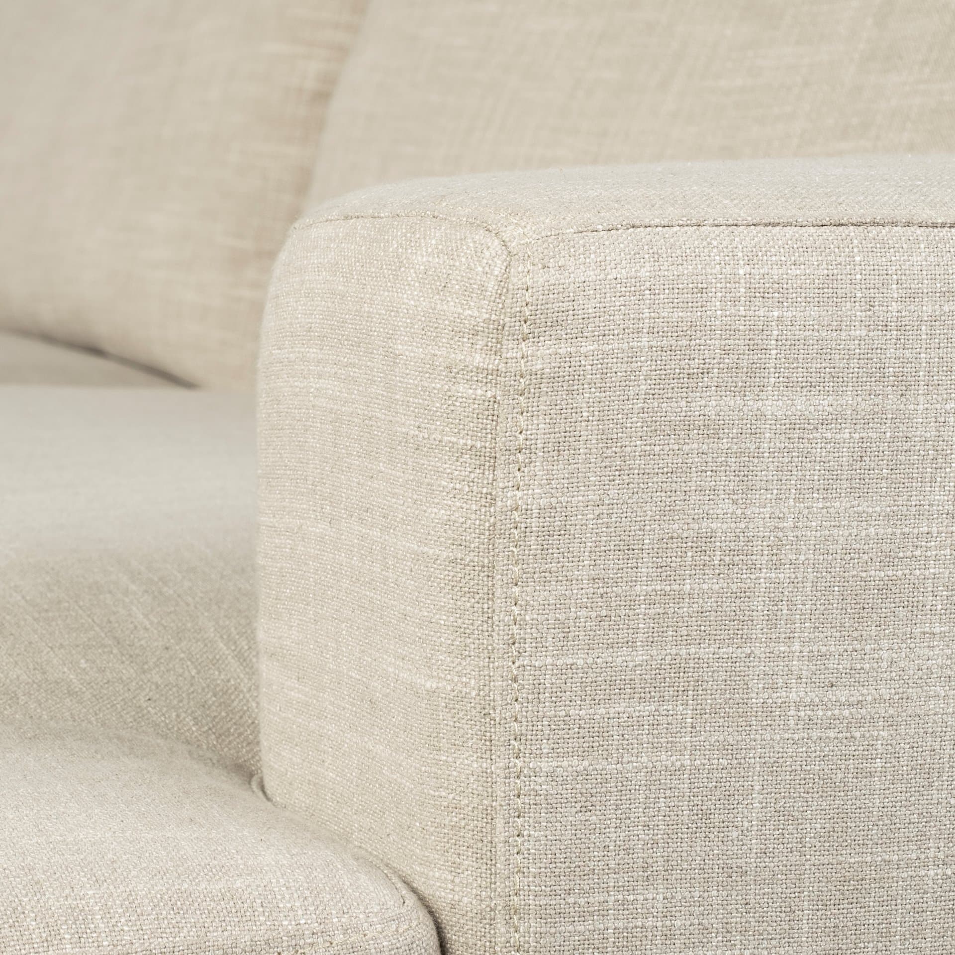 Colburne II 95" Beige Upholstered Three Seater Sofa — product photograph