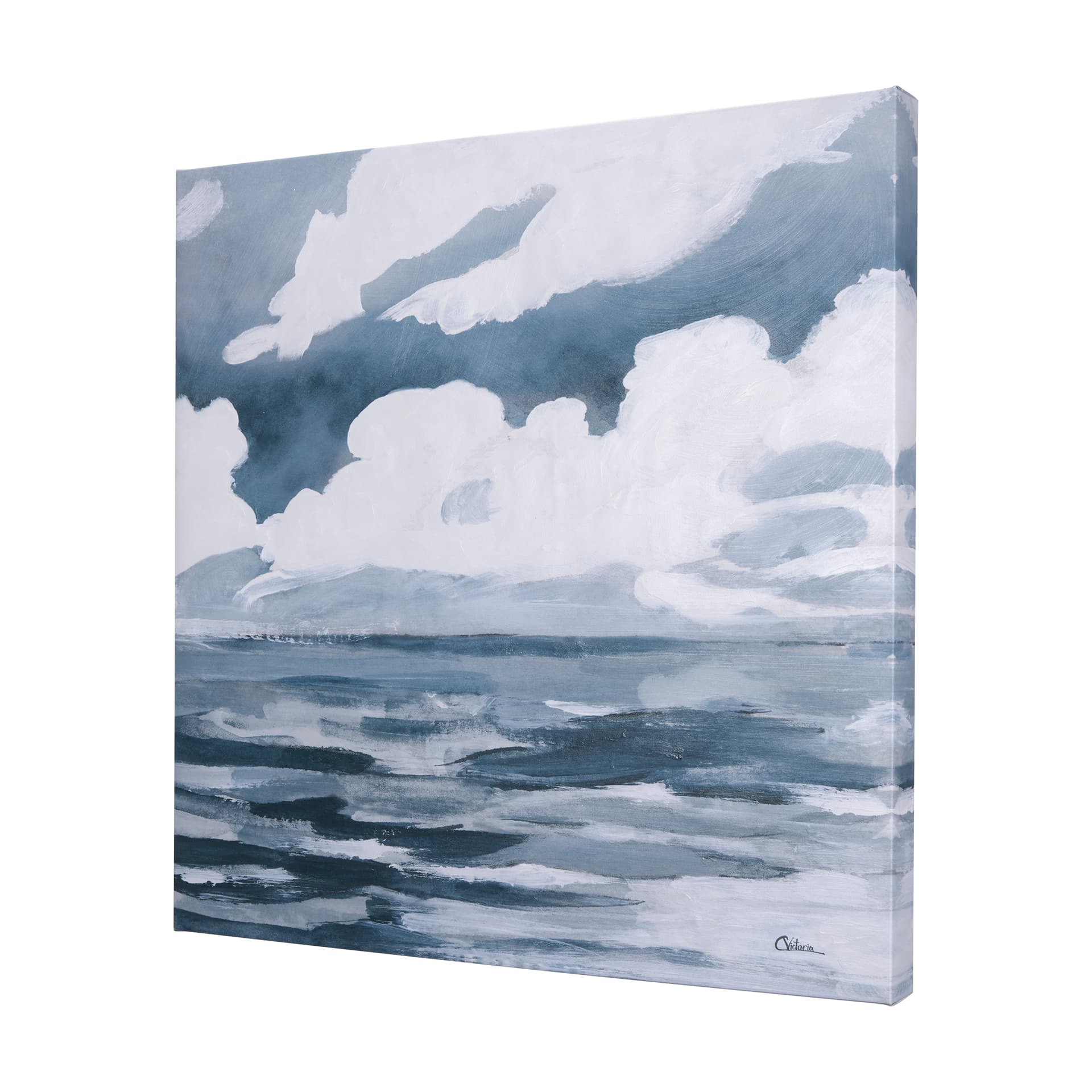 Clouds and sea II by Mercana Studio a Hand Embellished Textured Canvas — product photograph