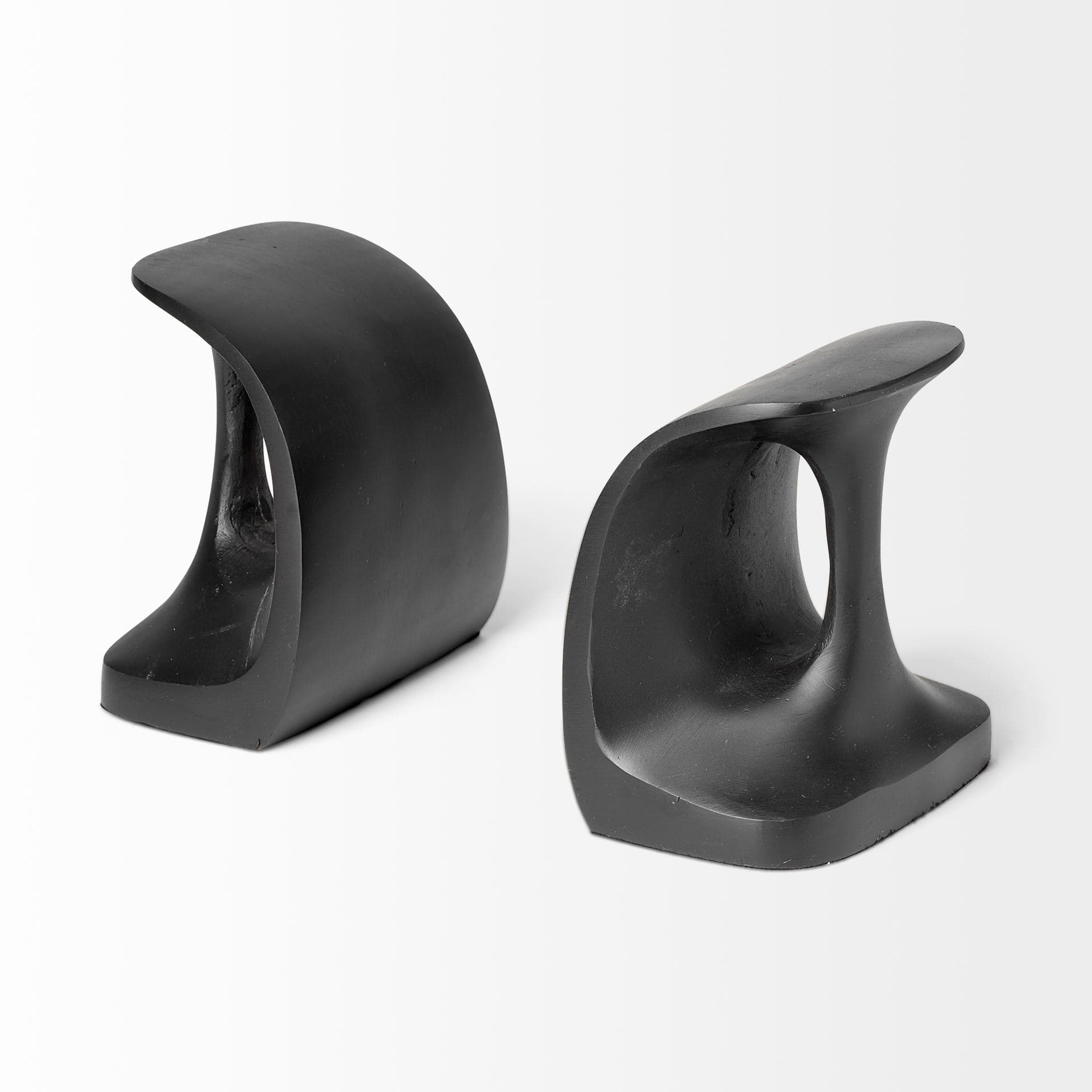 Last Cobbler's (Set of 2) 8L x 6W Black Shoemaker Tool Bookends — product photograph